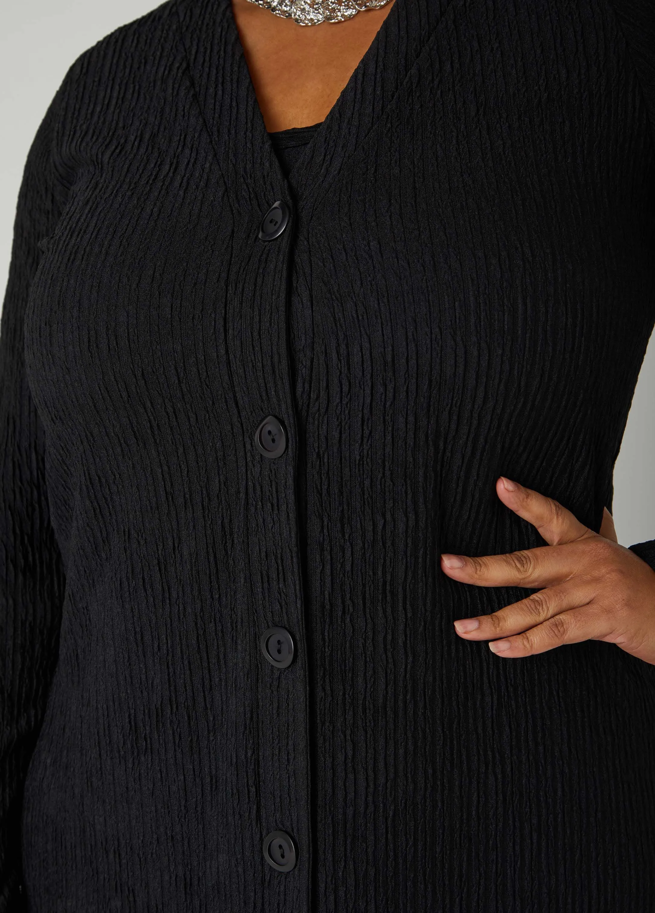 Textured Duster sold by Ashley Stewart product image thumbnail 4