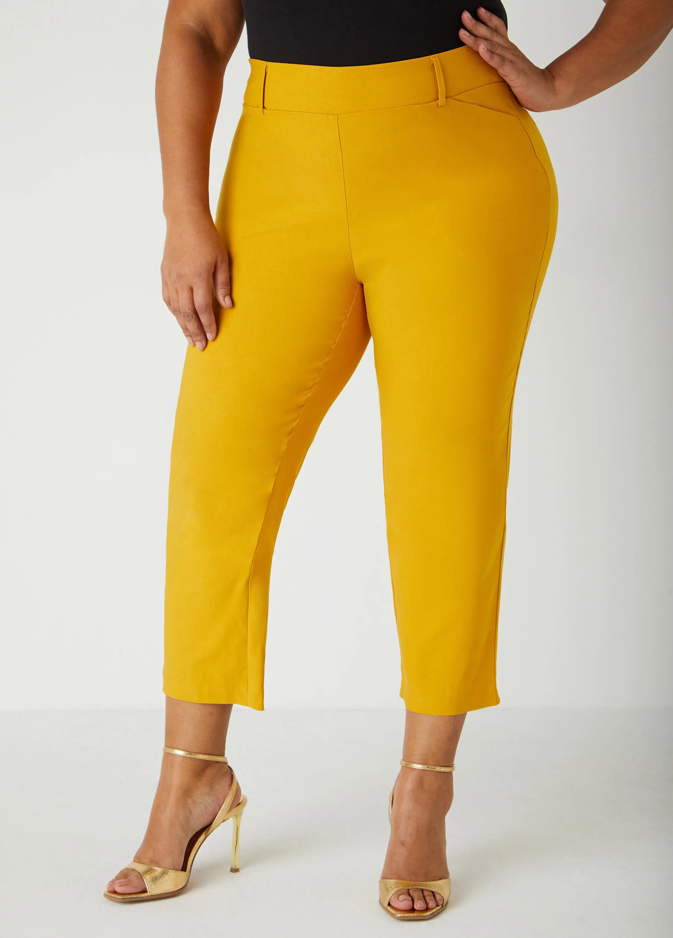 Millennium Stretch Twill Capris sold by Ashley Stewart product image thumbnail 4