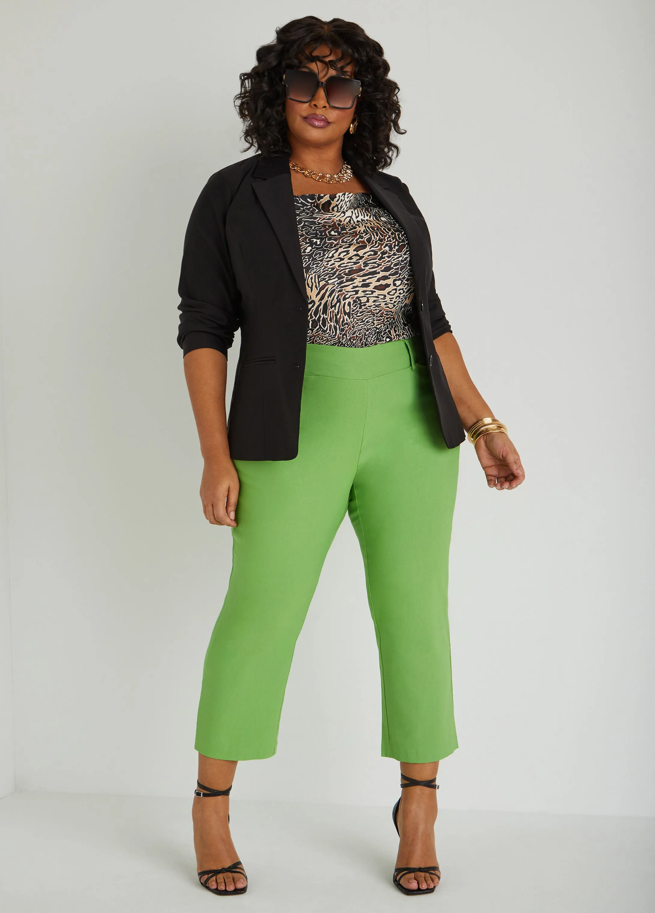 Millennium Stretch Twill Capris sold by Ashley Stewart product image thumbnail 3