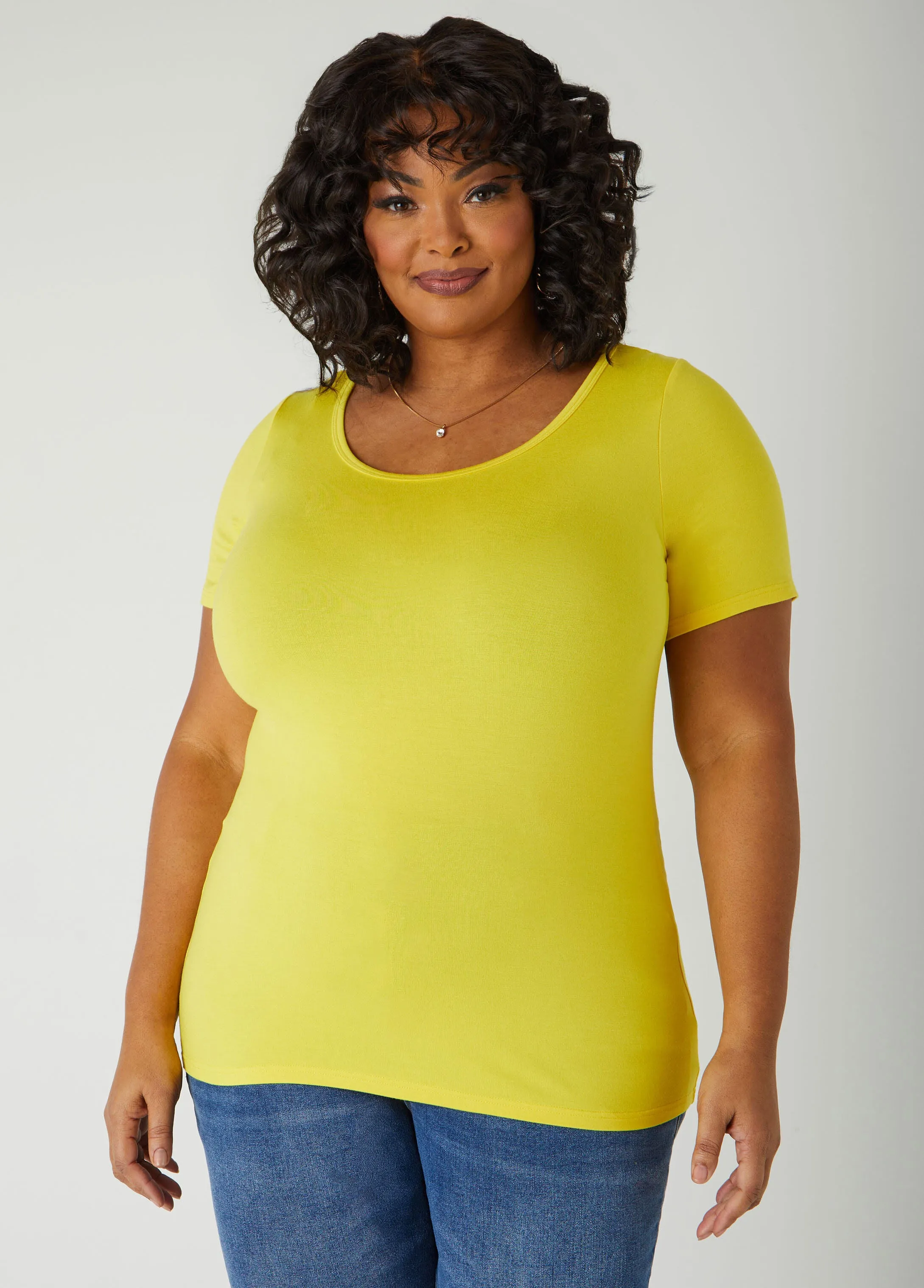 The Basic Jersey Tee sold by Ashley Stewart