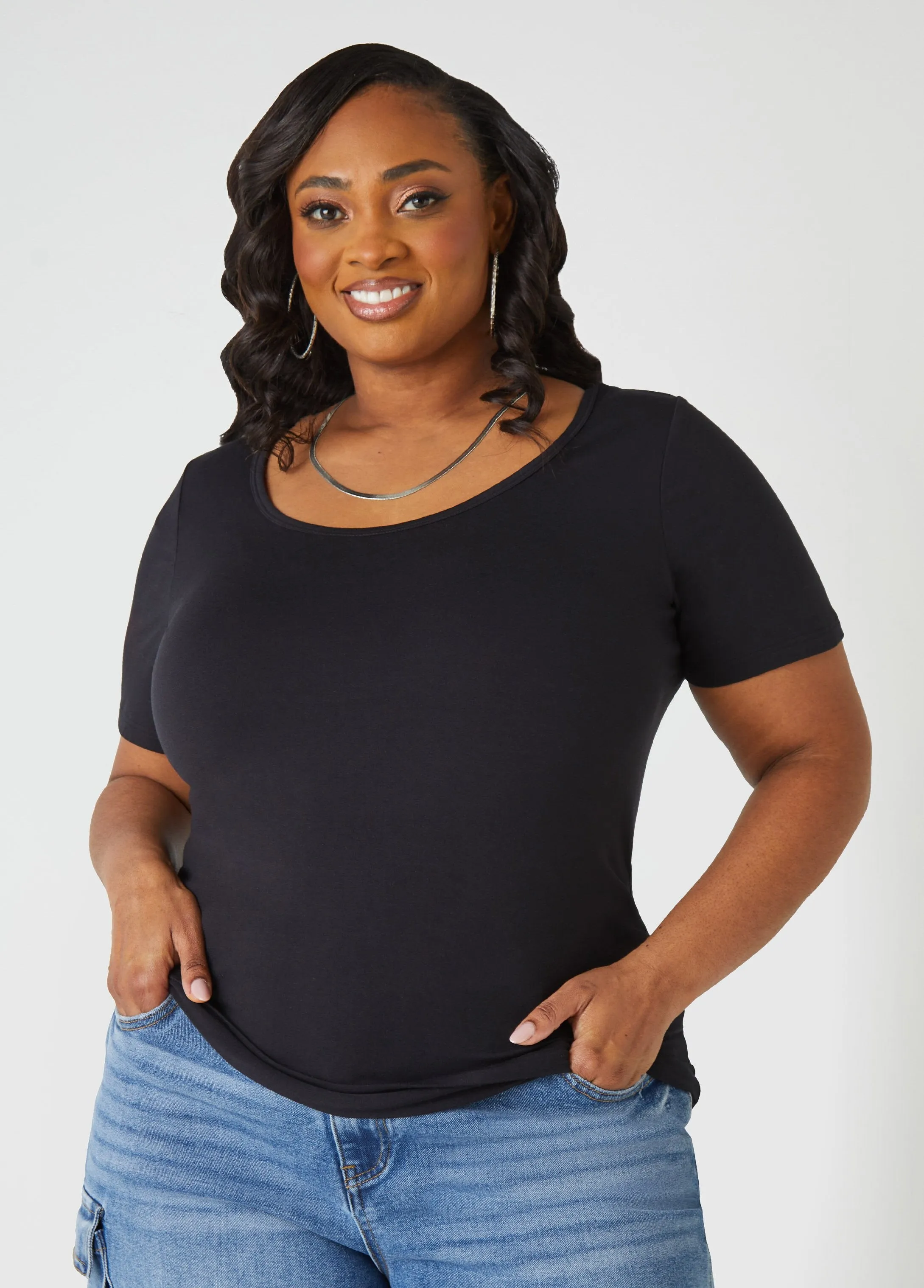 The Basic Jersey Tee sold by Ashley Stewart product image thumbnail 5