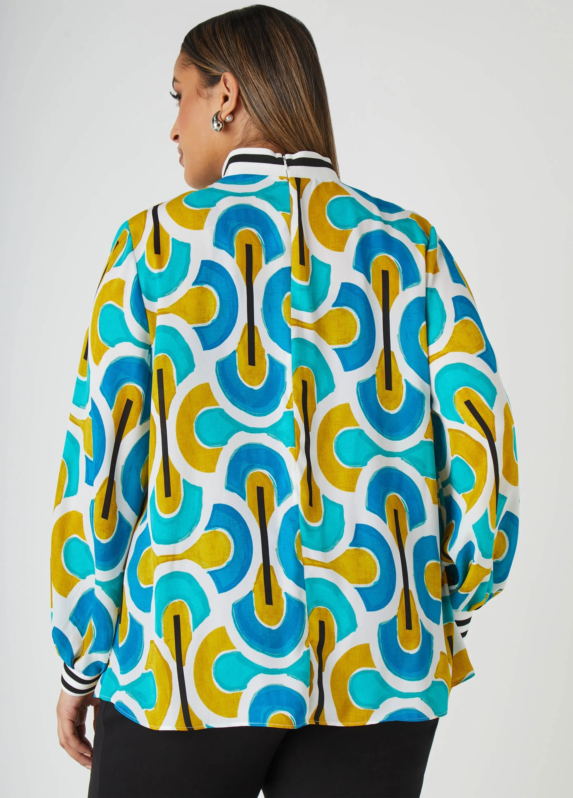 Printed Blouse sold by Ashley Stewart product image thumbnail 2