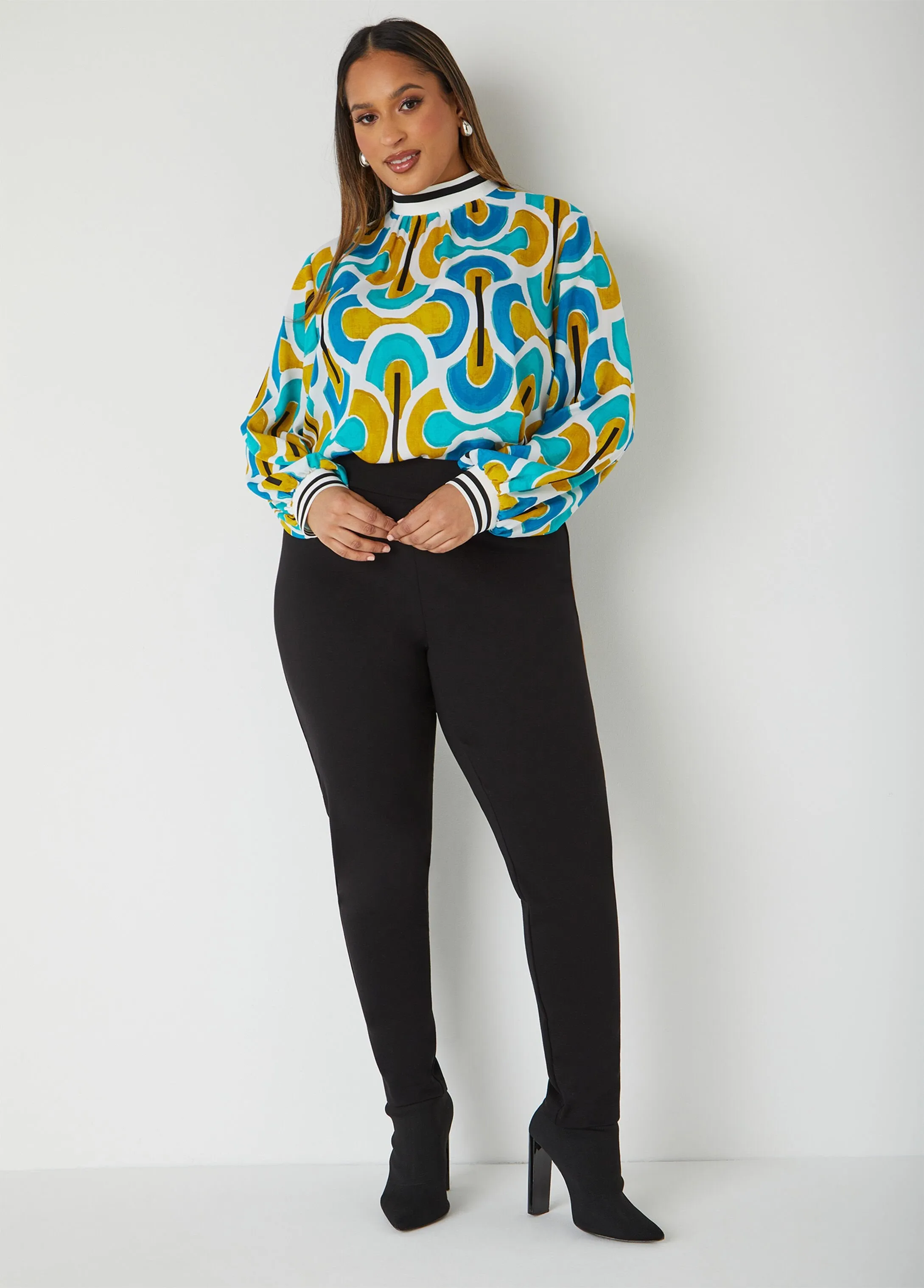 Printed Blouse sold by Ashley Stewart product image thumbnail 3