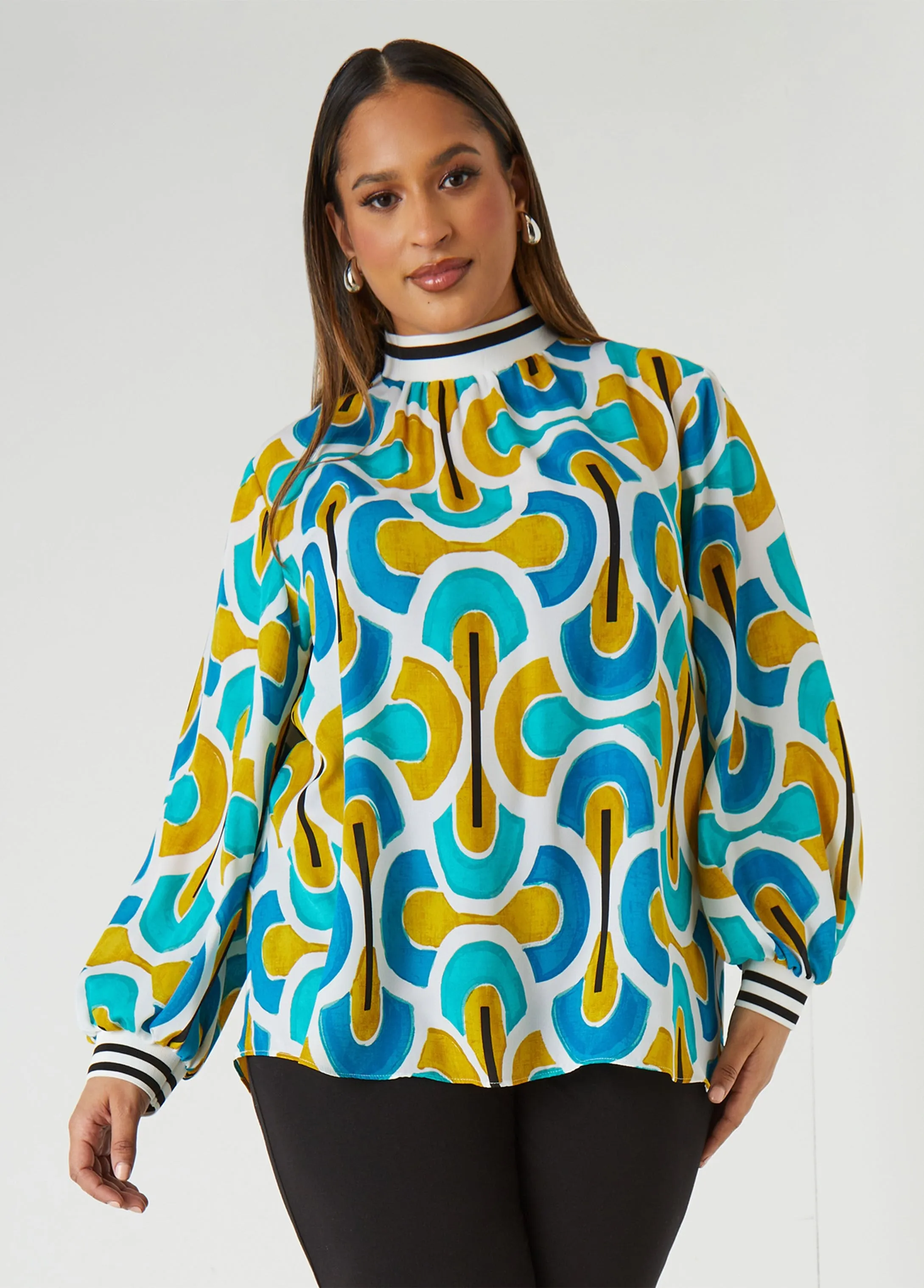 Printed Blouse sold by Ashley Stewart