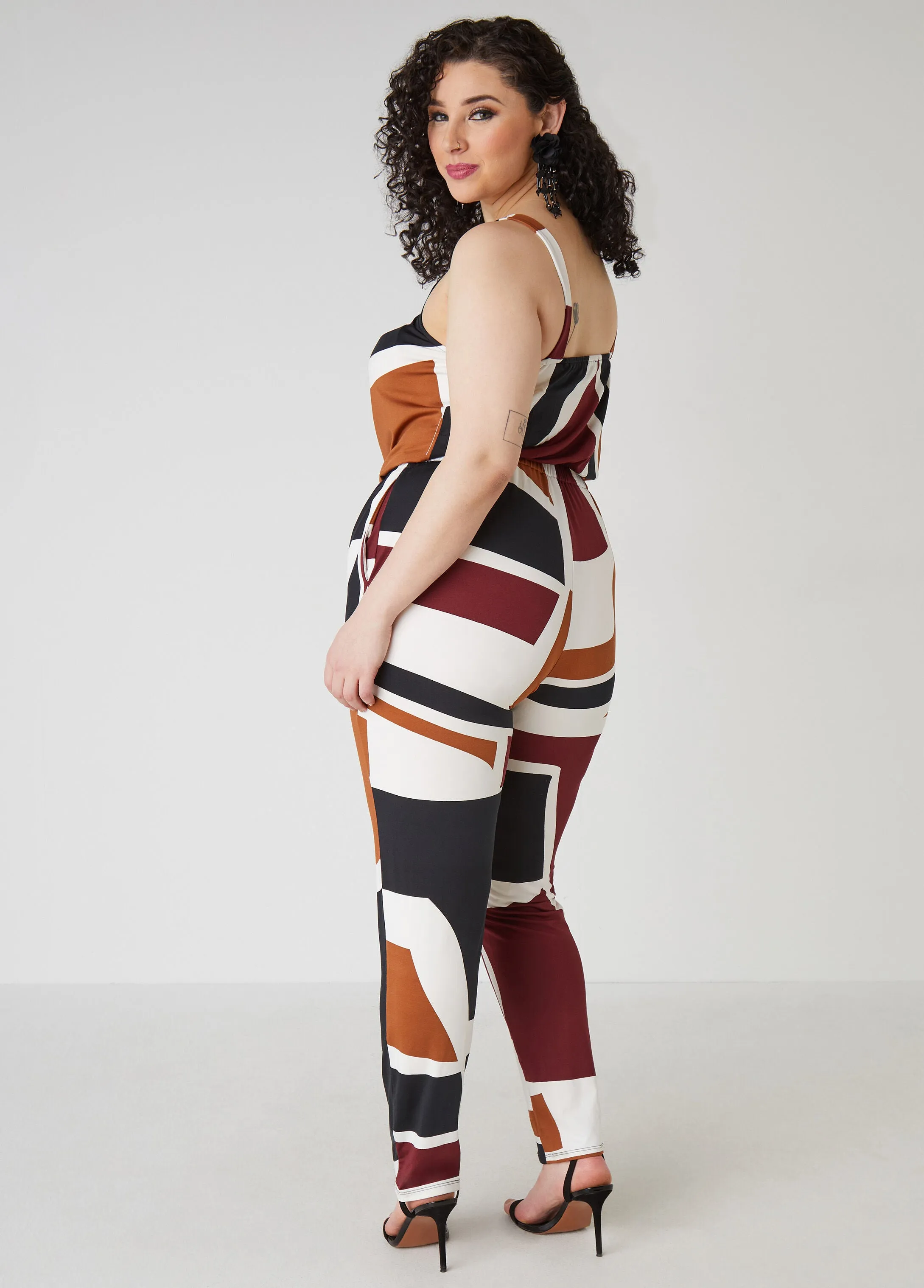 Geo Print Catsuit sold by Ashley Stewart product image thumbnail 2