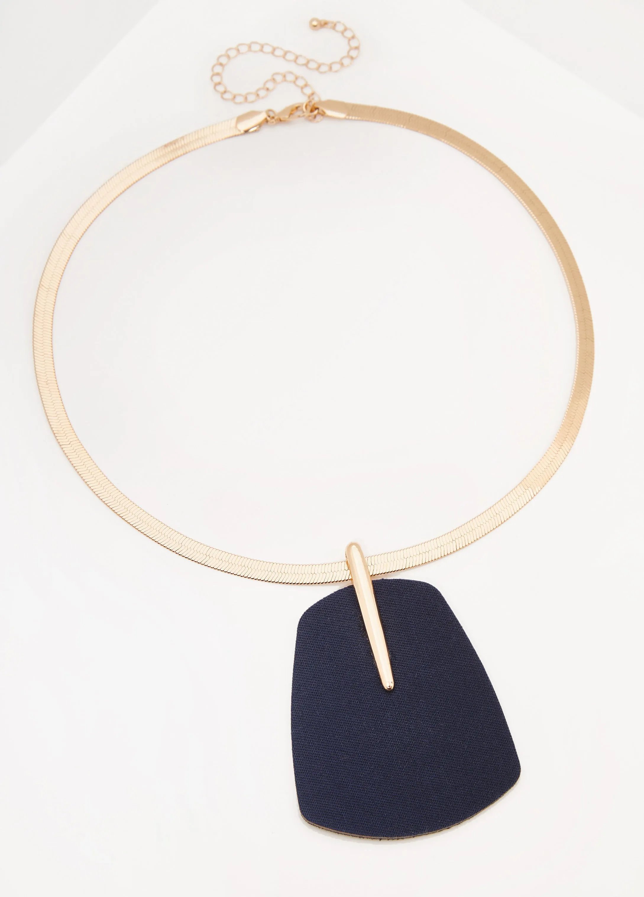 Denim Herringbone Necklace sold by Ashley Stewart product image thumbnail 2