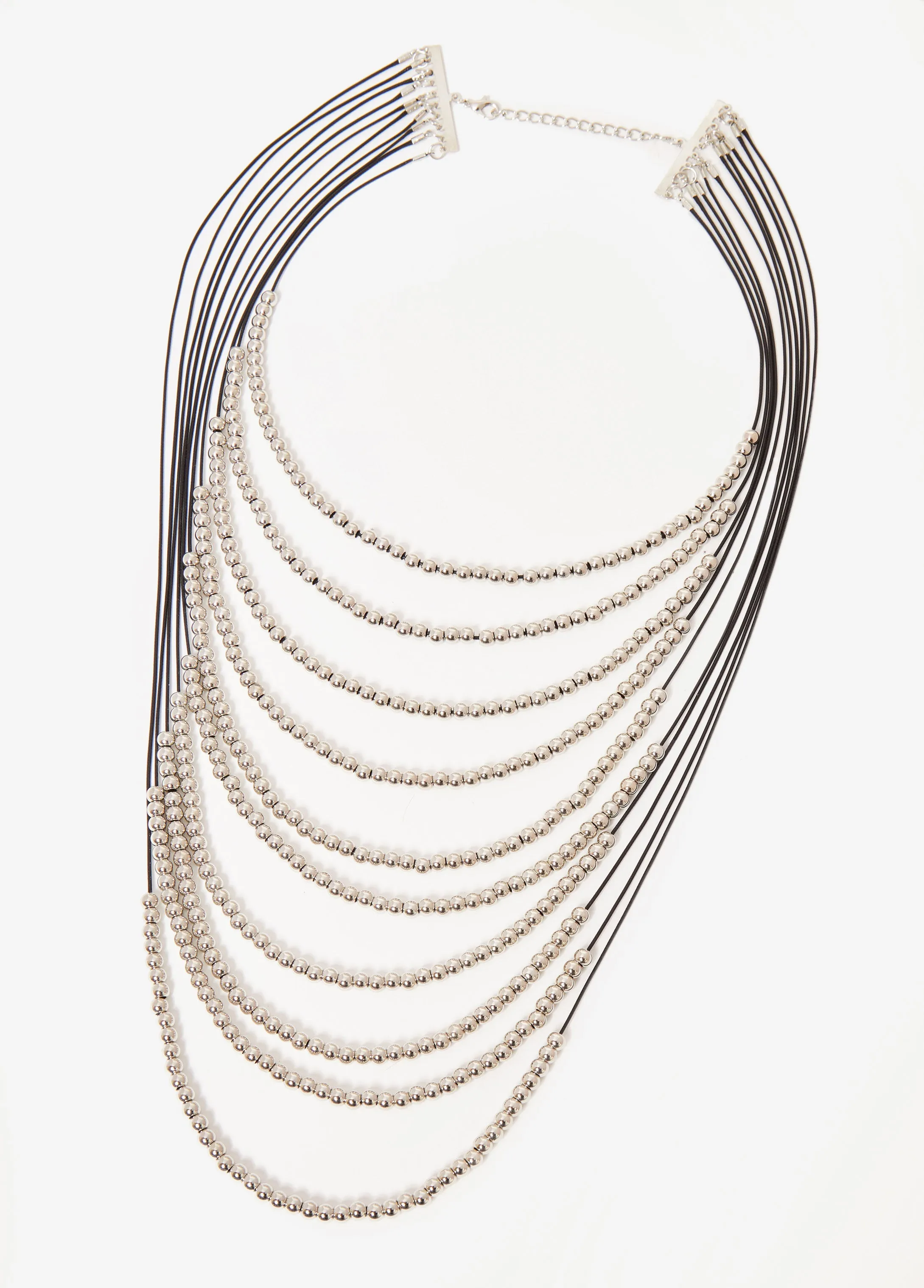 Layered Cord And Bead Necklace sold by Ashley Stewart product image thumbnail 2