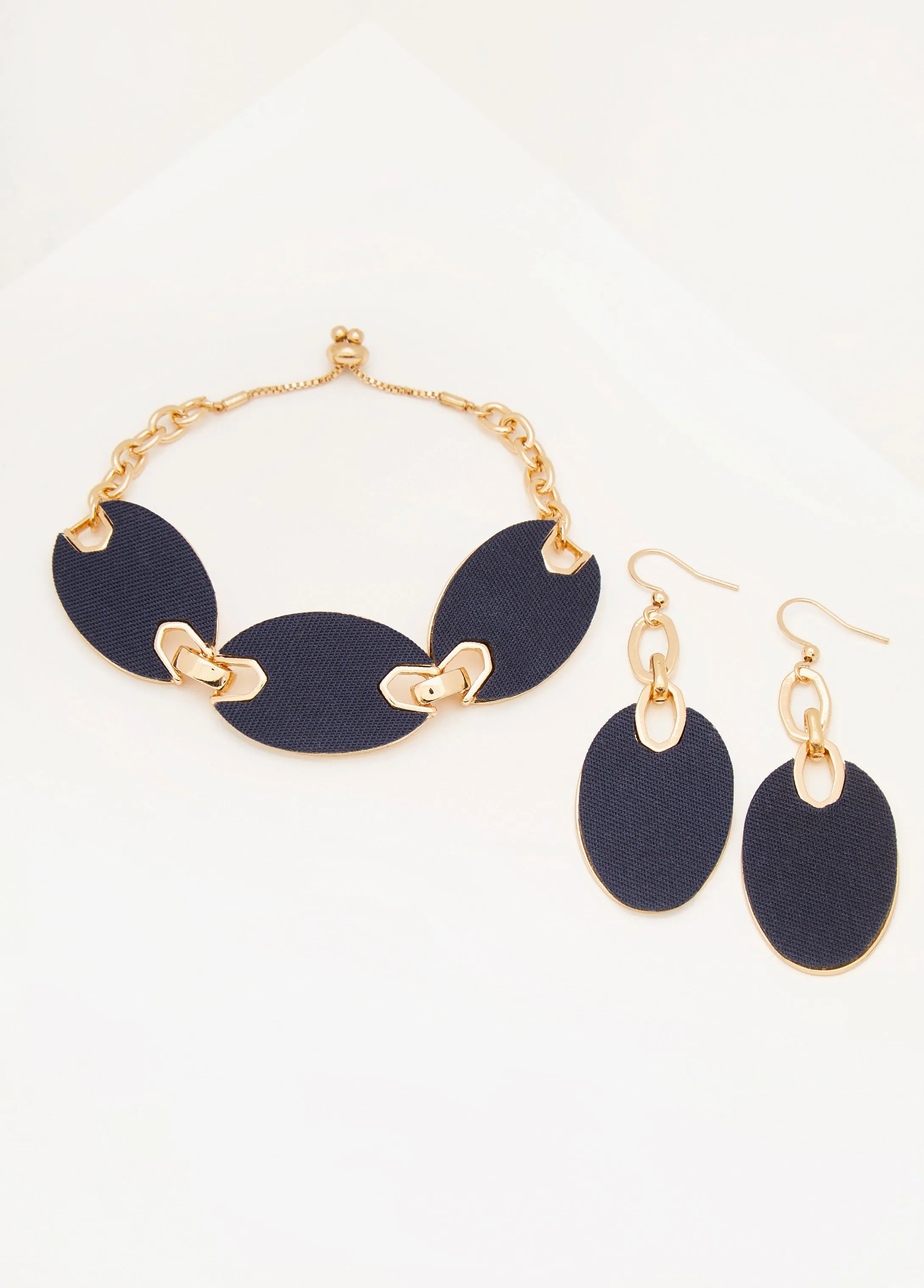 Denim Bracelet Set sold by Ashley Stewart