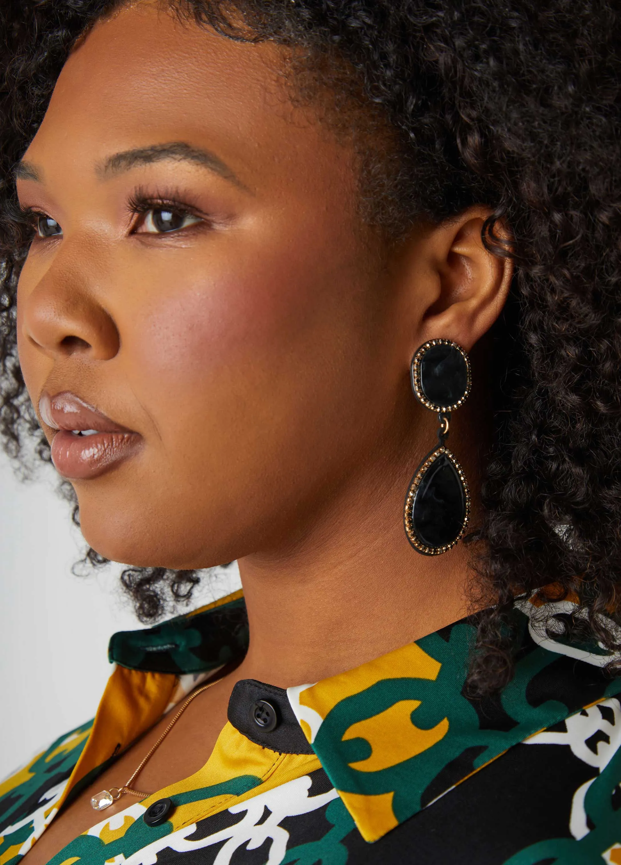 Crystal & Bead Clip On Earrings sold by Ashley Stewart