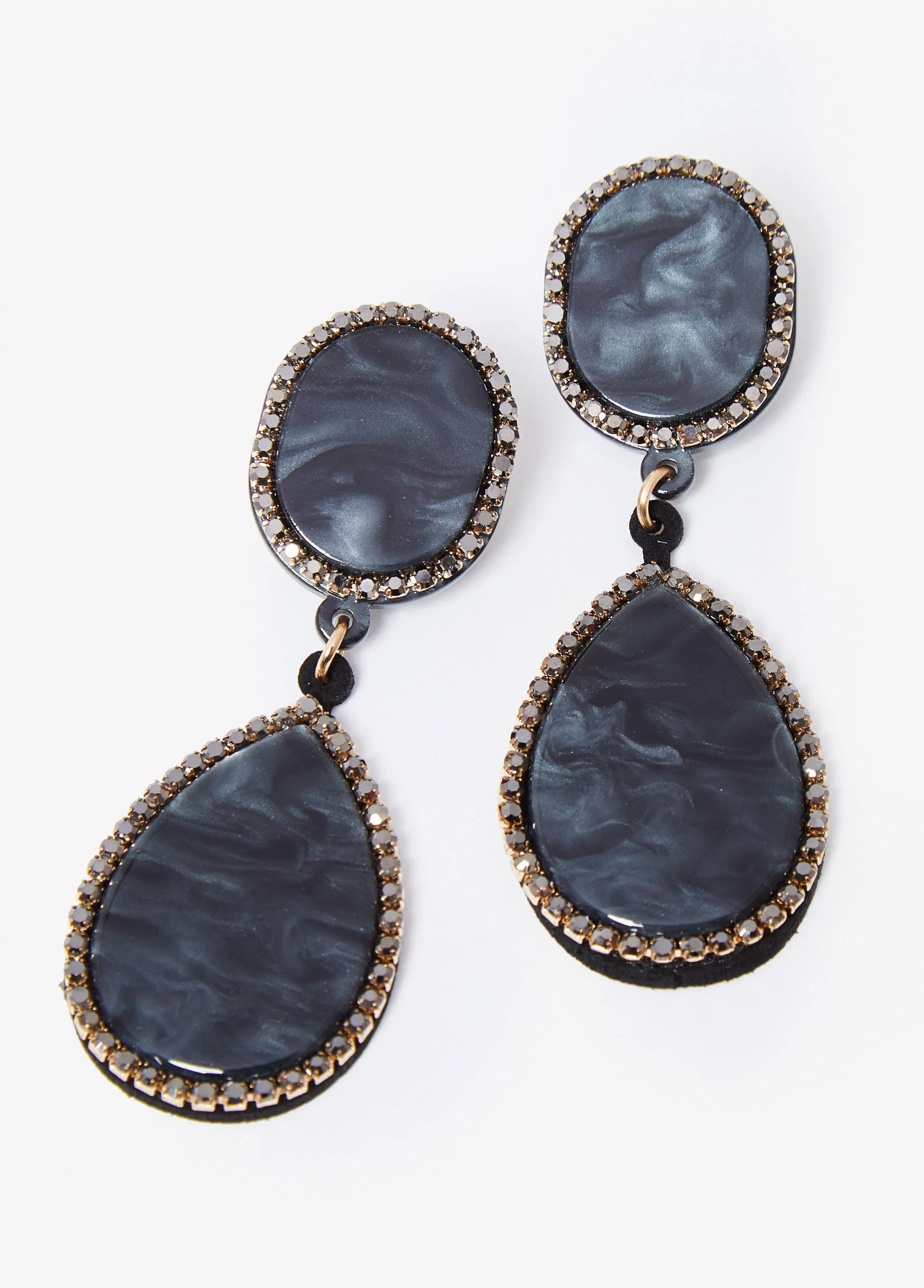 Crystal & Bead Clip On Earrings sold by Ashley Stewart product image thumbnail 2