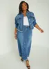 Grommet Denim Jacket sold by Ashley Stewart