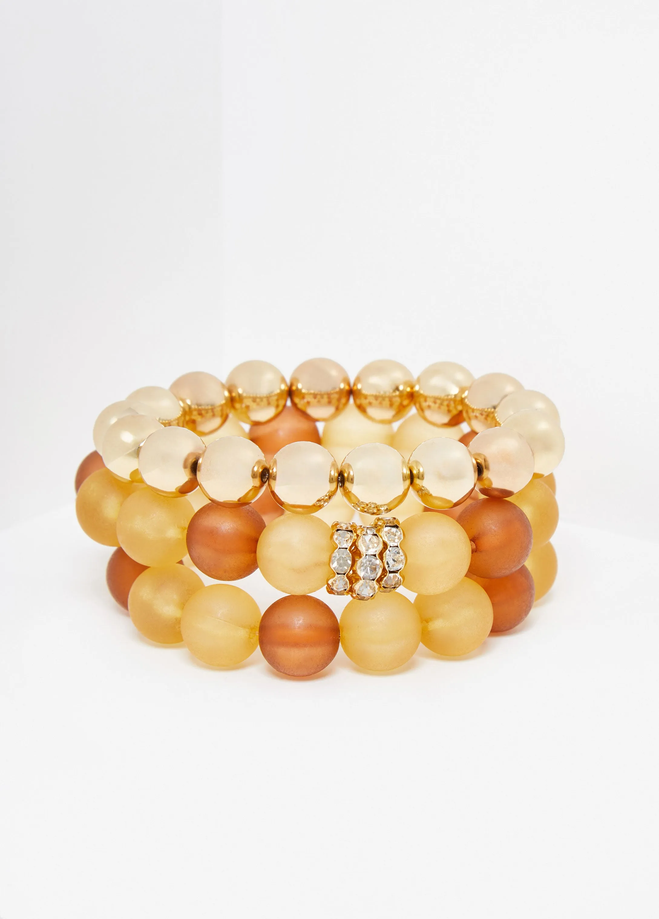 Frosted Bead Bracelet Set sold by Ashley Stewart product image thumbnail 2