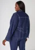 Lace Up Denim Jacket sold by Ashley Stewart