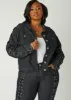 Laced Up Denim Jacket sold by Ashley Stewart
