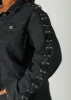 Laced Up Denim Jacket sold by Ashley Stewart