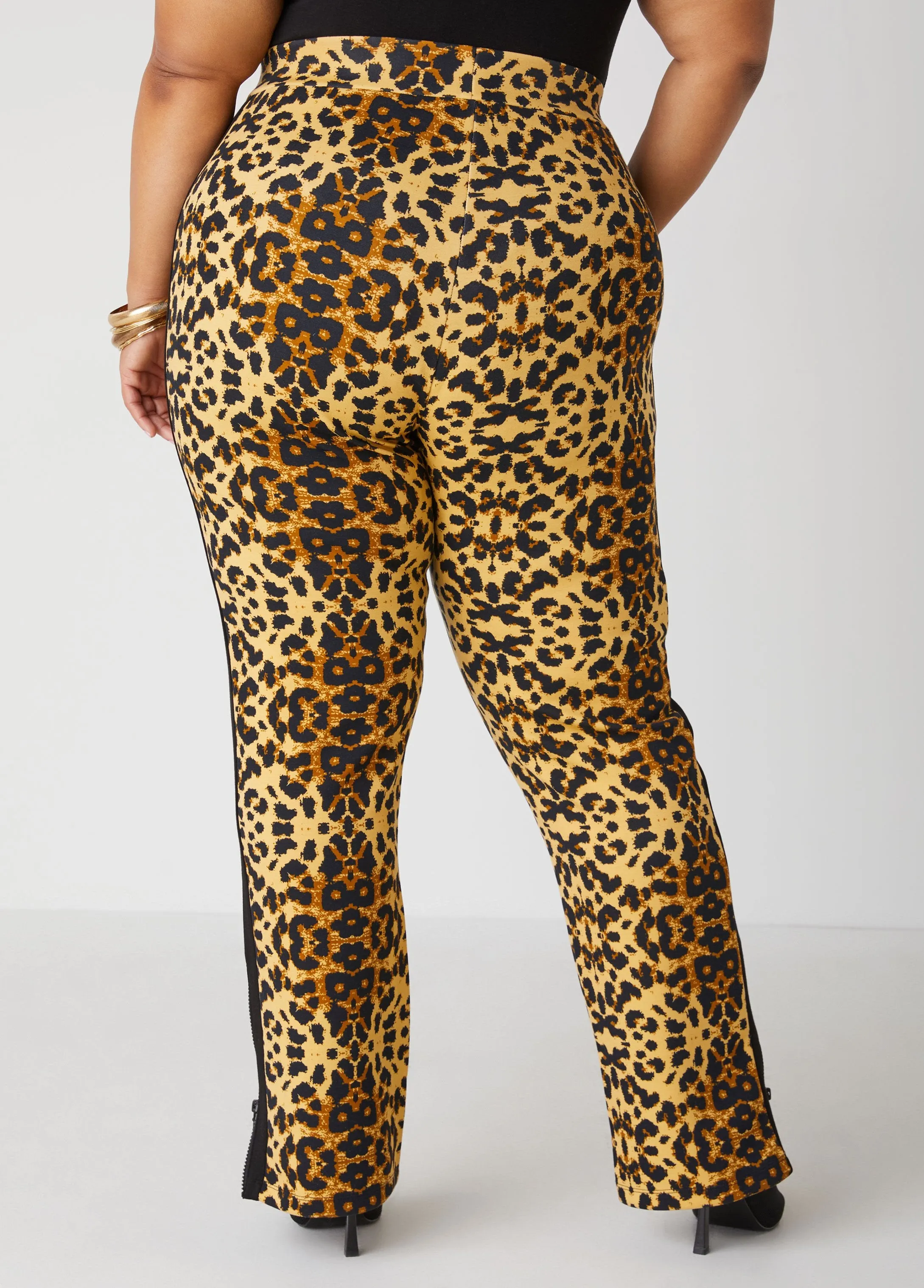 Animal Zip Detailed Track Pants sold by Ashley Stewart product image thumbnail 2