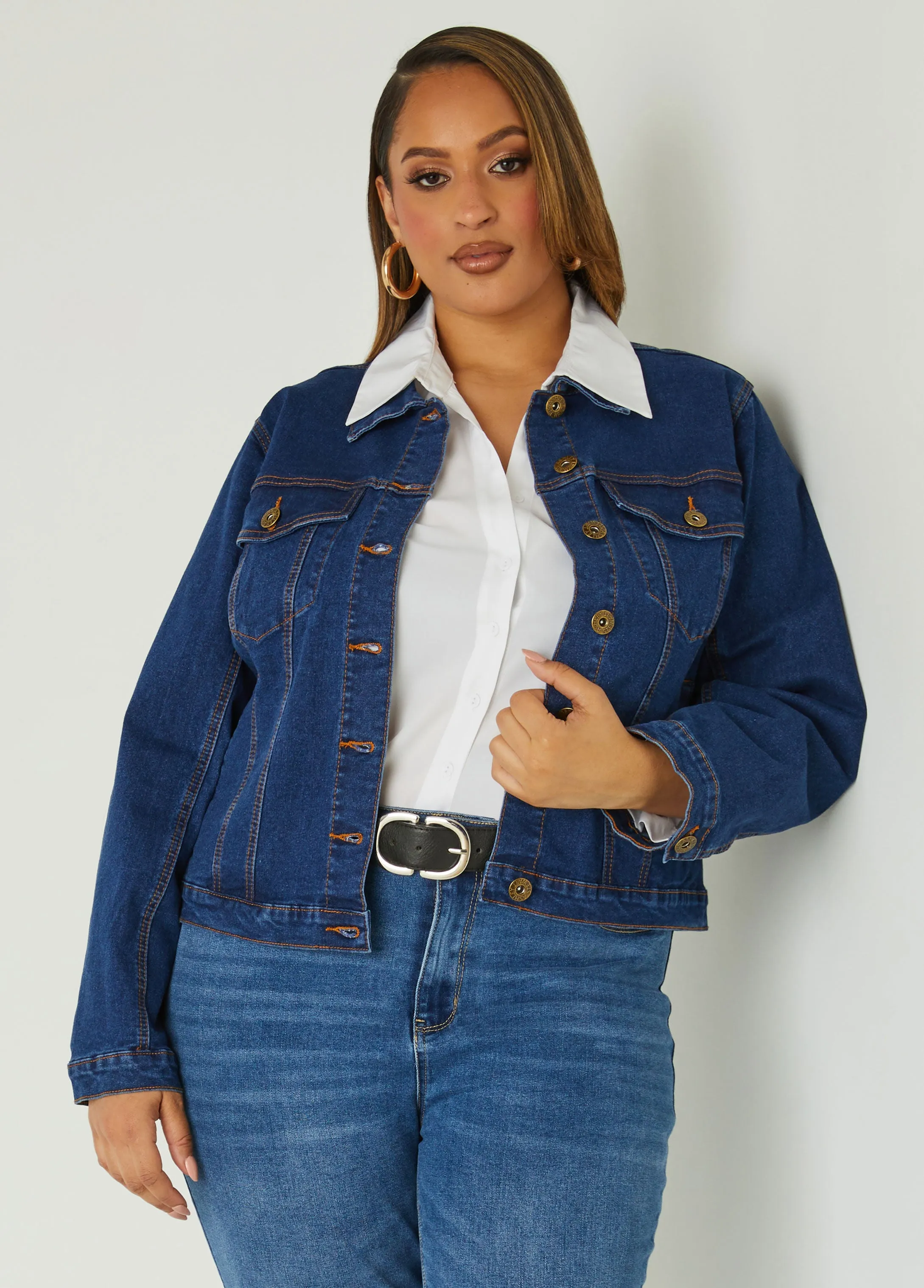 Classic Denim Jacket sold by Ashley Stewart