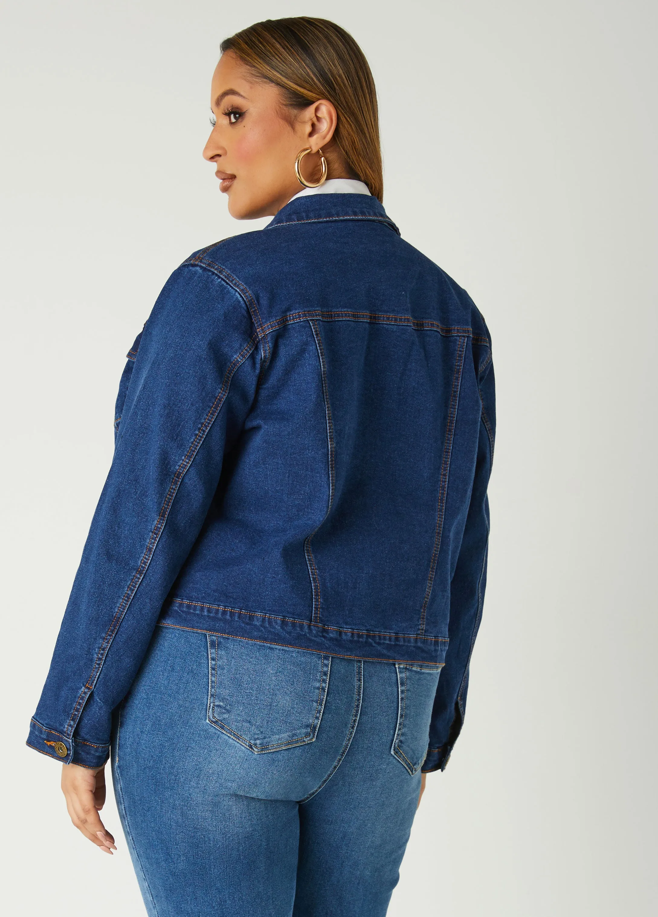 Classic Denim Jacket sold by Ashley Stewart product image thumbnail 2