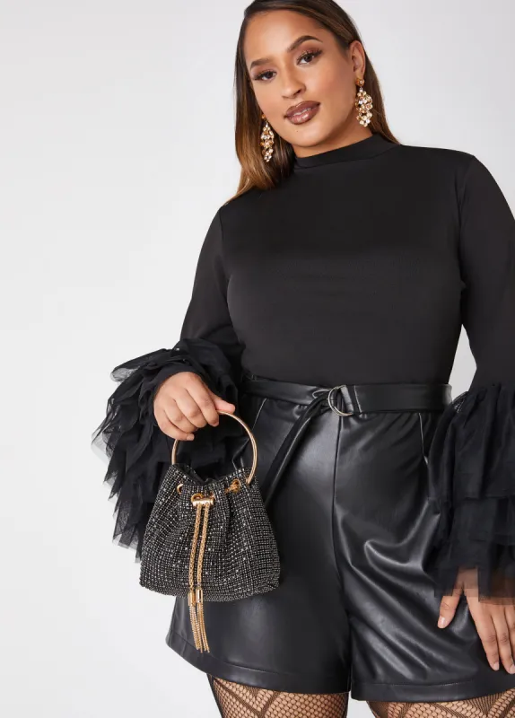 Crystal Bucket Bag sold by Ashley Stewart