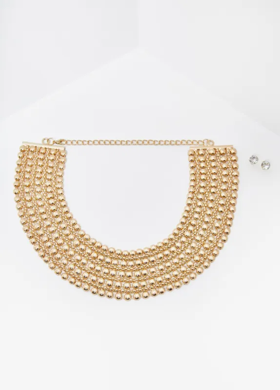 Bead Gold Tone Necklace Set sold by Ashley Stewart
