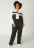 Seamed Striped Track Pants sold by Ashley Stewart