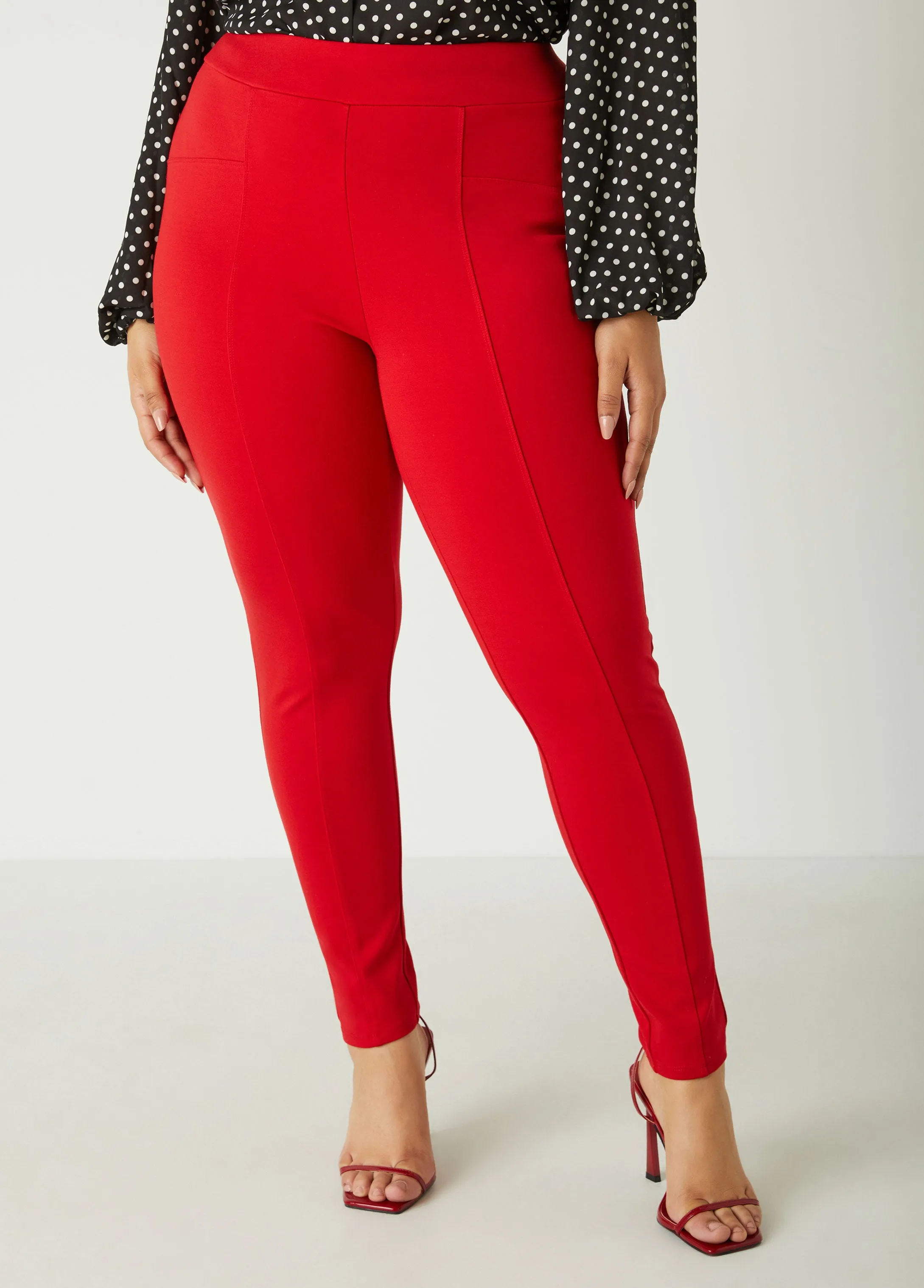 Seam Detailed High Rise Leggings sold by Ashley Stewart product image thumbnail 5