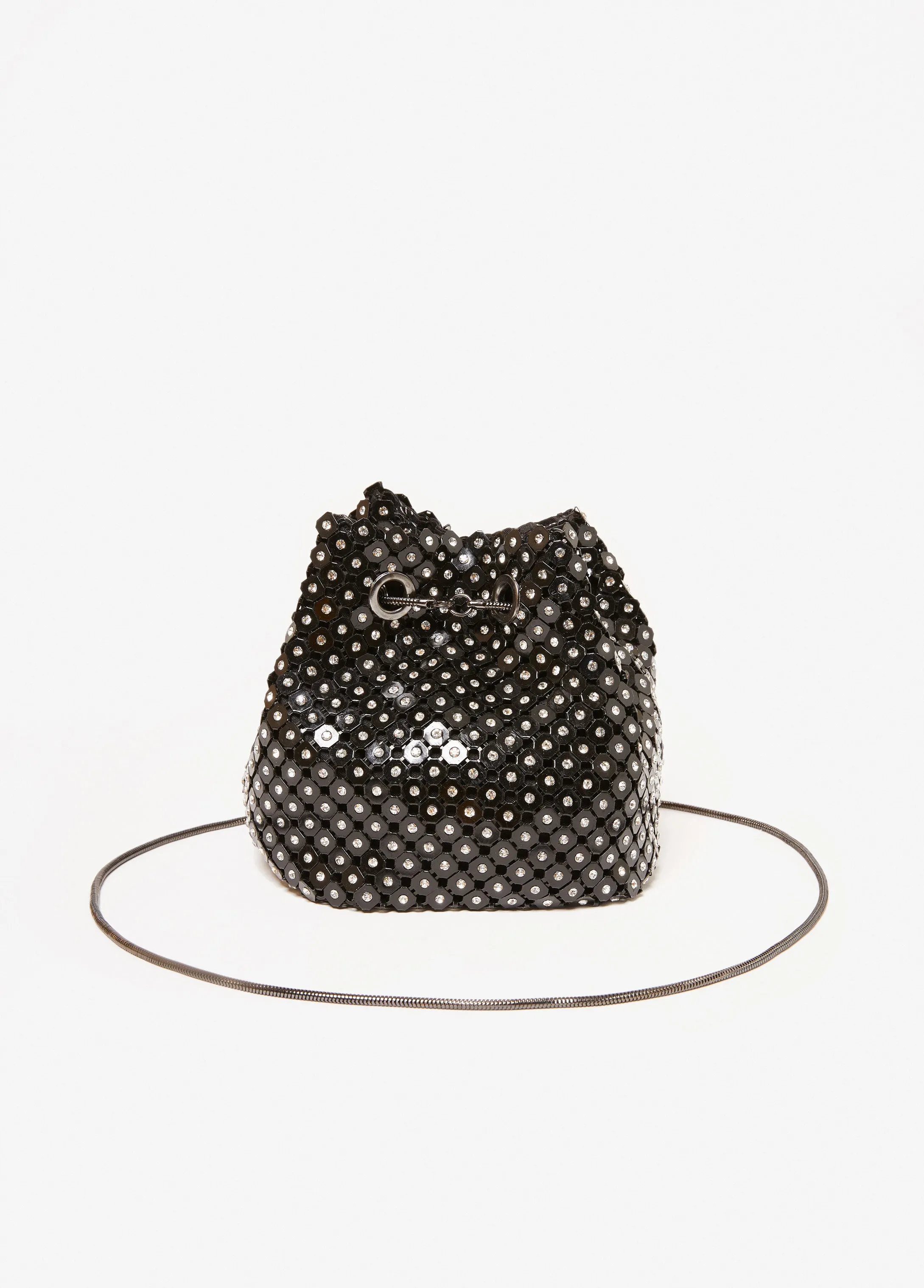 Crystal Chain Mail Bucket Bag sold by Ashley Stewart product image thumbnail 2