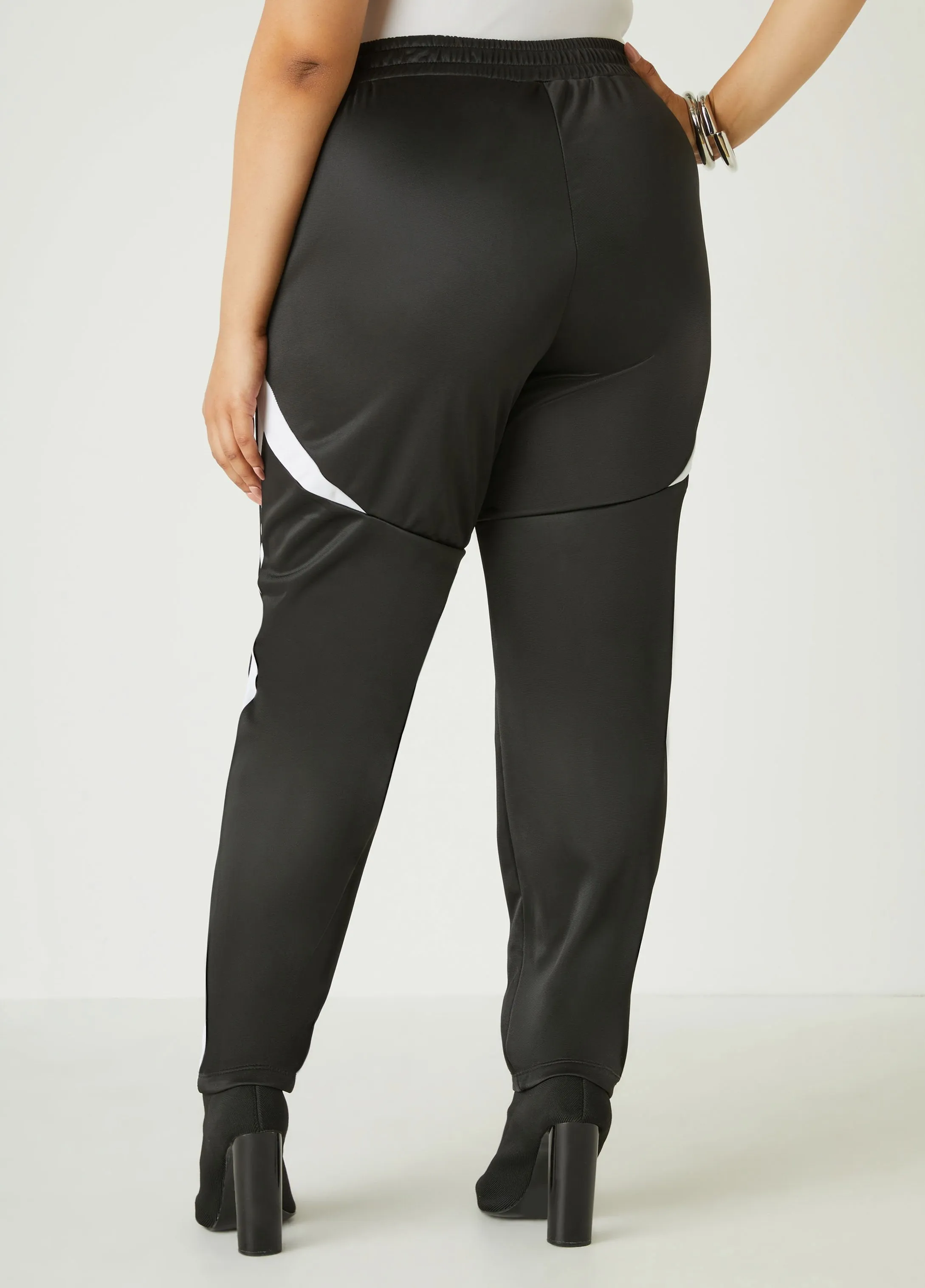 Stripe Trimmed Track Pants sold by Ashley Stewart product image thumbnail 2