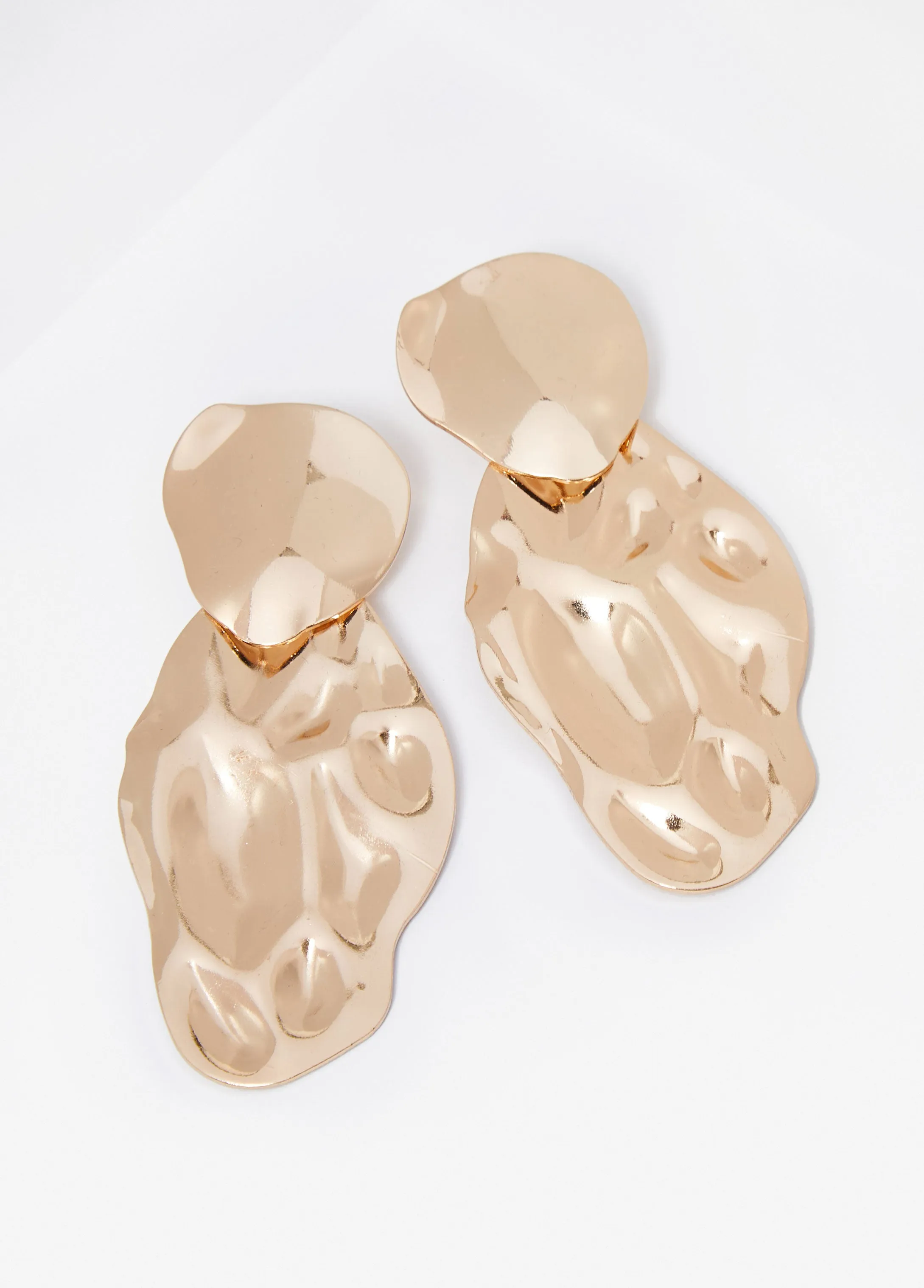 Wave Effect Gold Tone Earrings sold by Ashley Stewart product image thumbnail 2