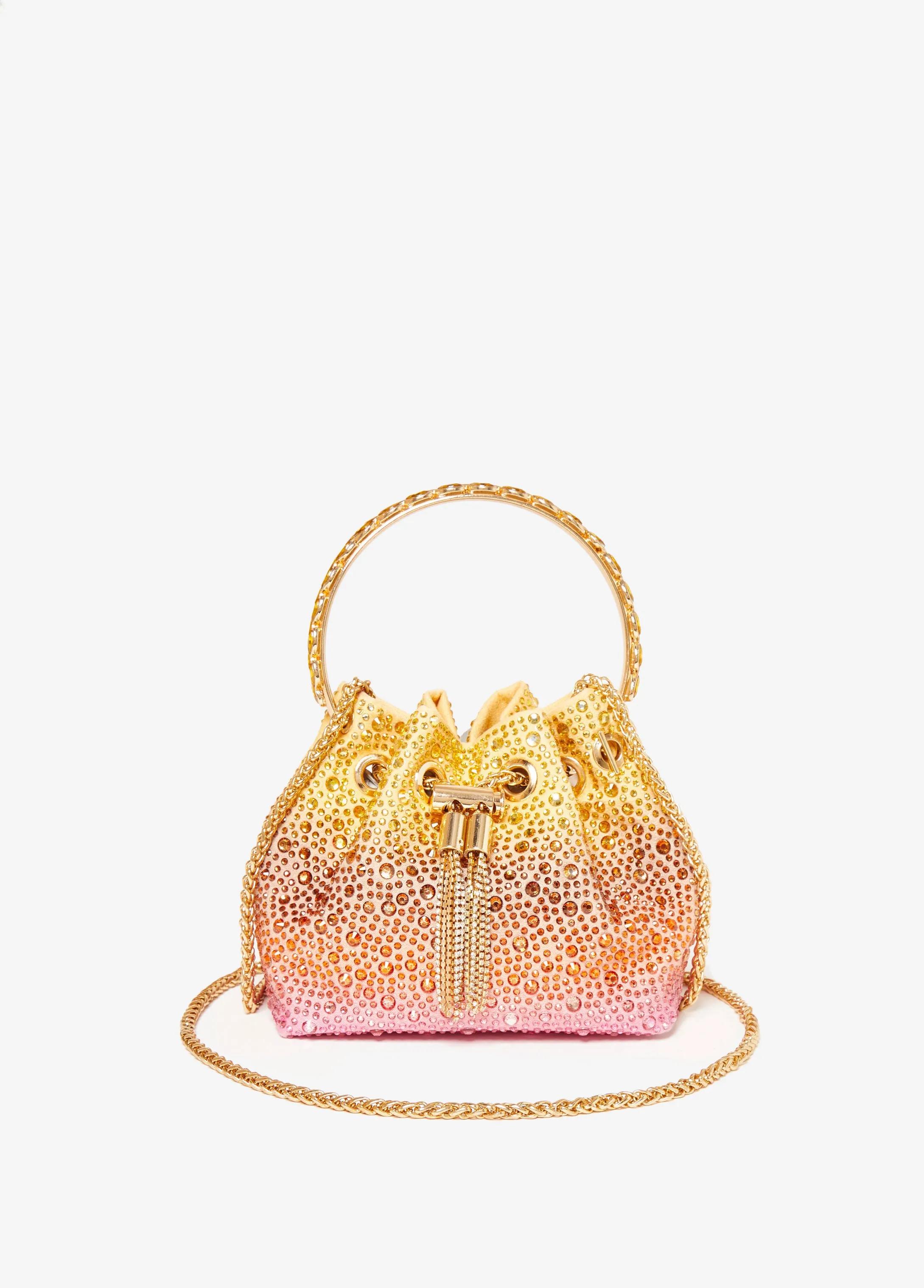 Ombre Crystal Bucket Bag sold by Ashley Stewart