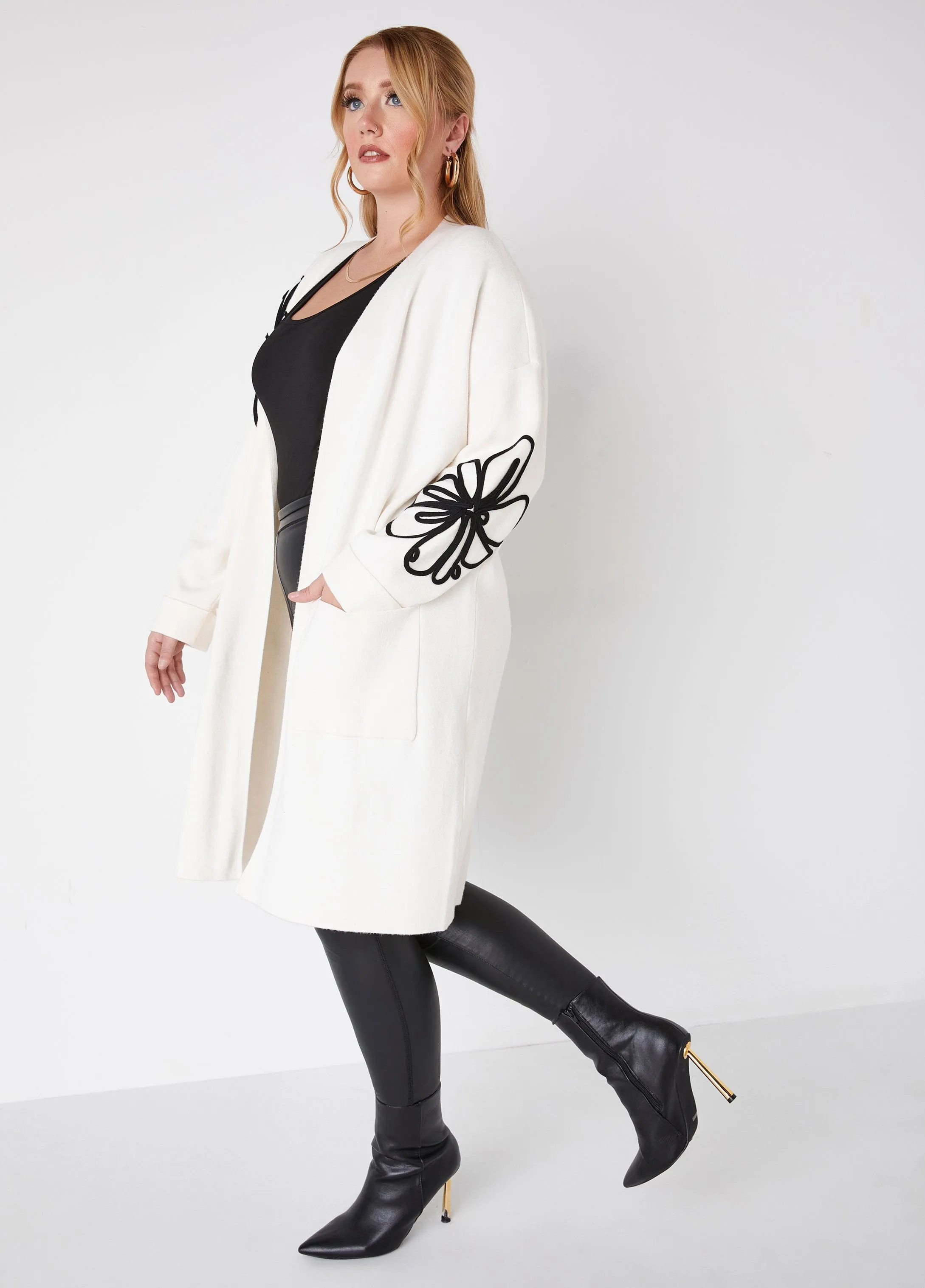 Floral Embroidered Duster sold by Ashley Stewart product image thumbnail 3