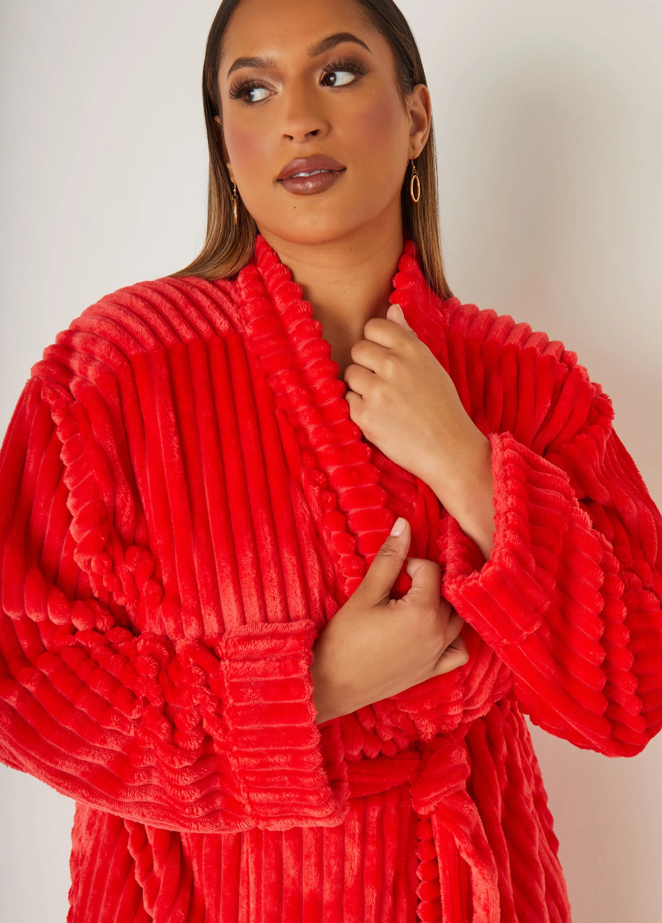 Rene Rofe Belted Robe sold by Ashley Stewart product image thumbnail 3