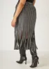 Embellished Fringed Midi Skirt sold by Ashley Stewart