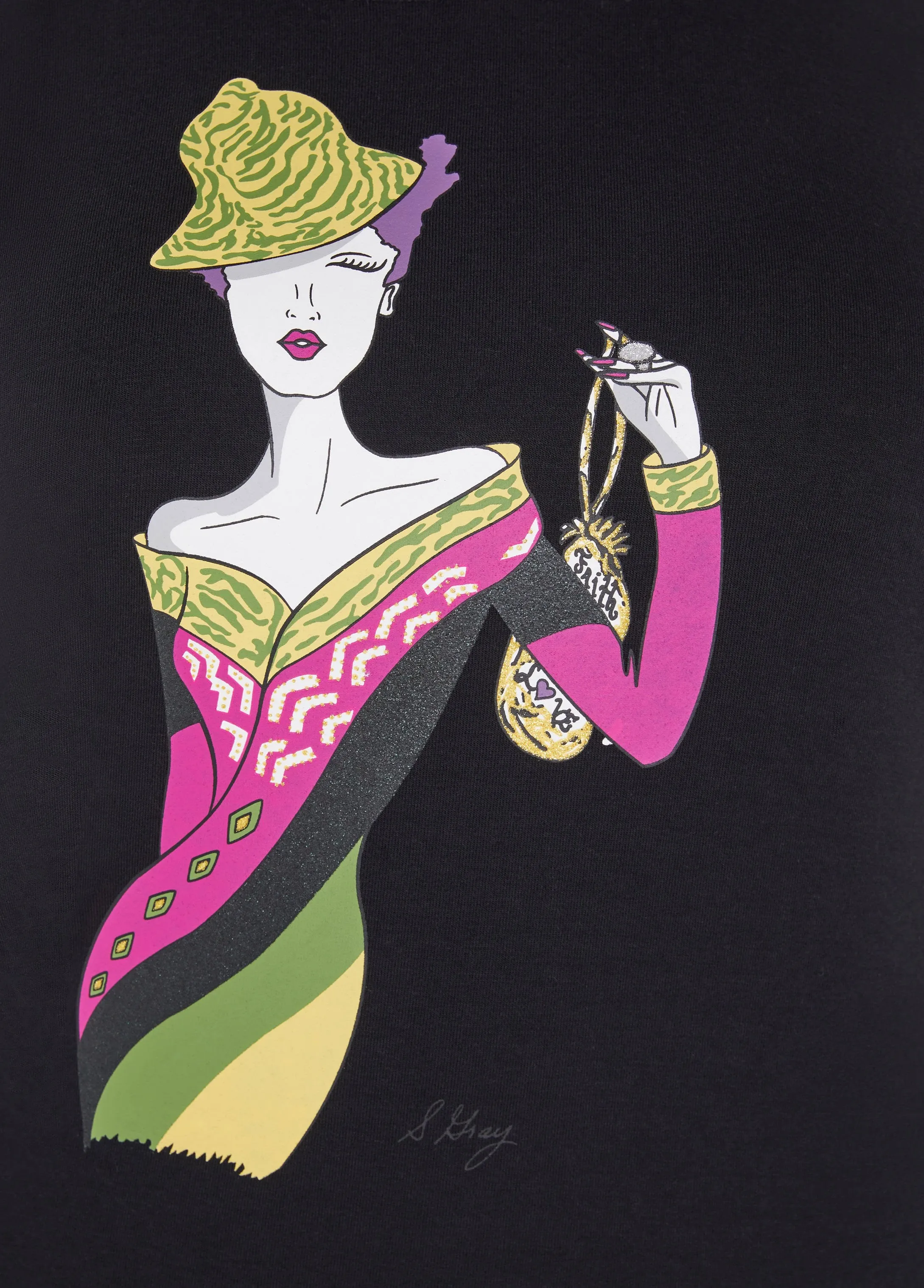 Sheila Gray Faith Graphic Dress sold by Ashley Stewart product image thumbnail 3