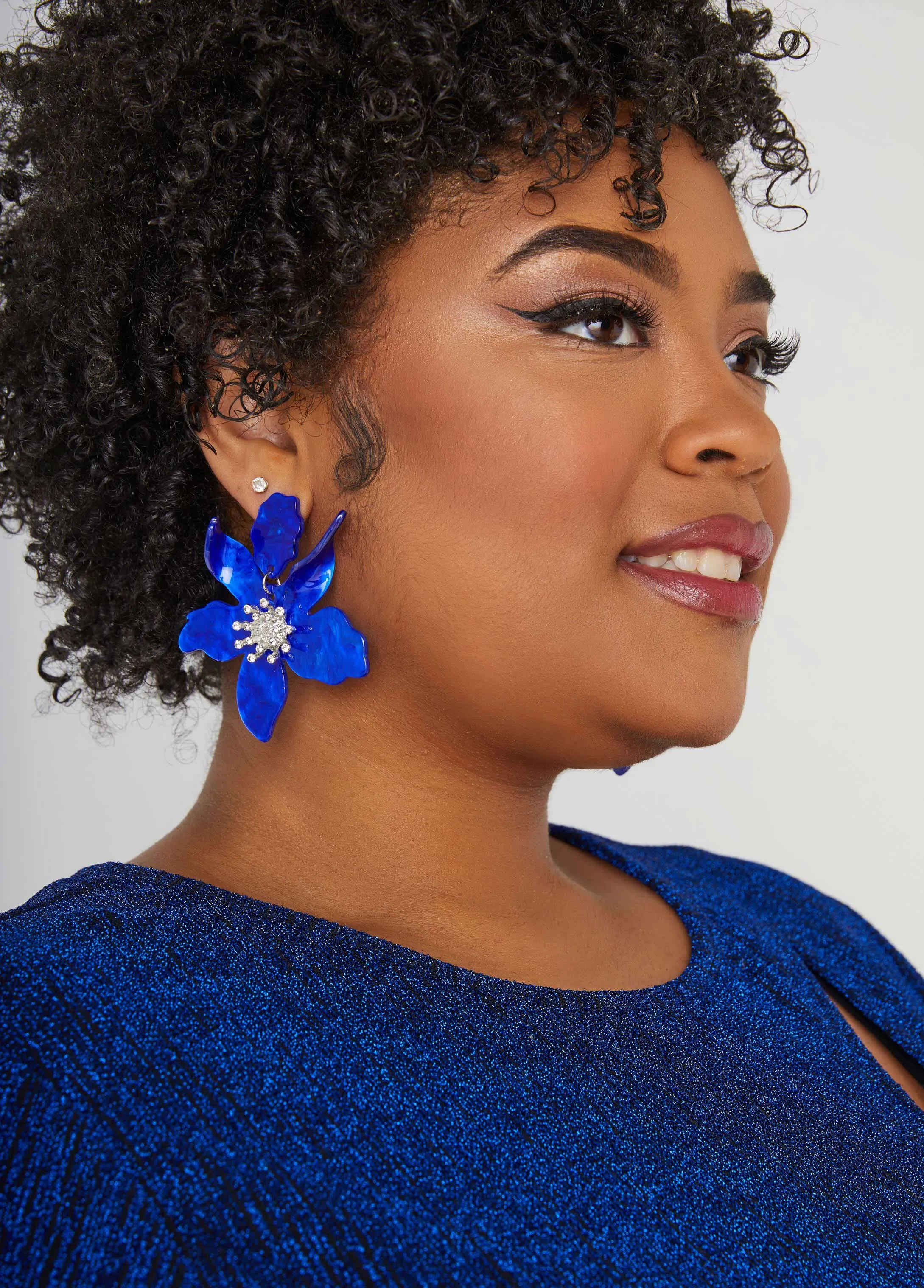 Marble Flower Earrings sold by Ashley Stewart