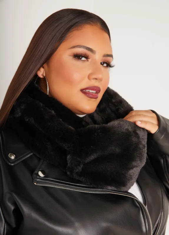Faux Fur Snood sold by Ashley Stewart