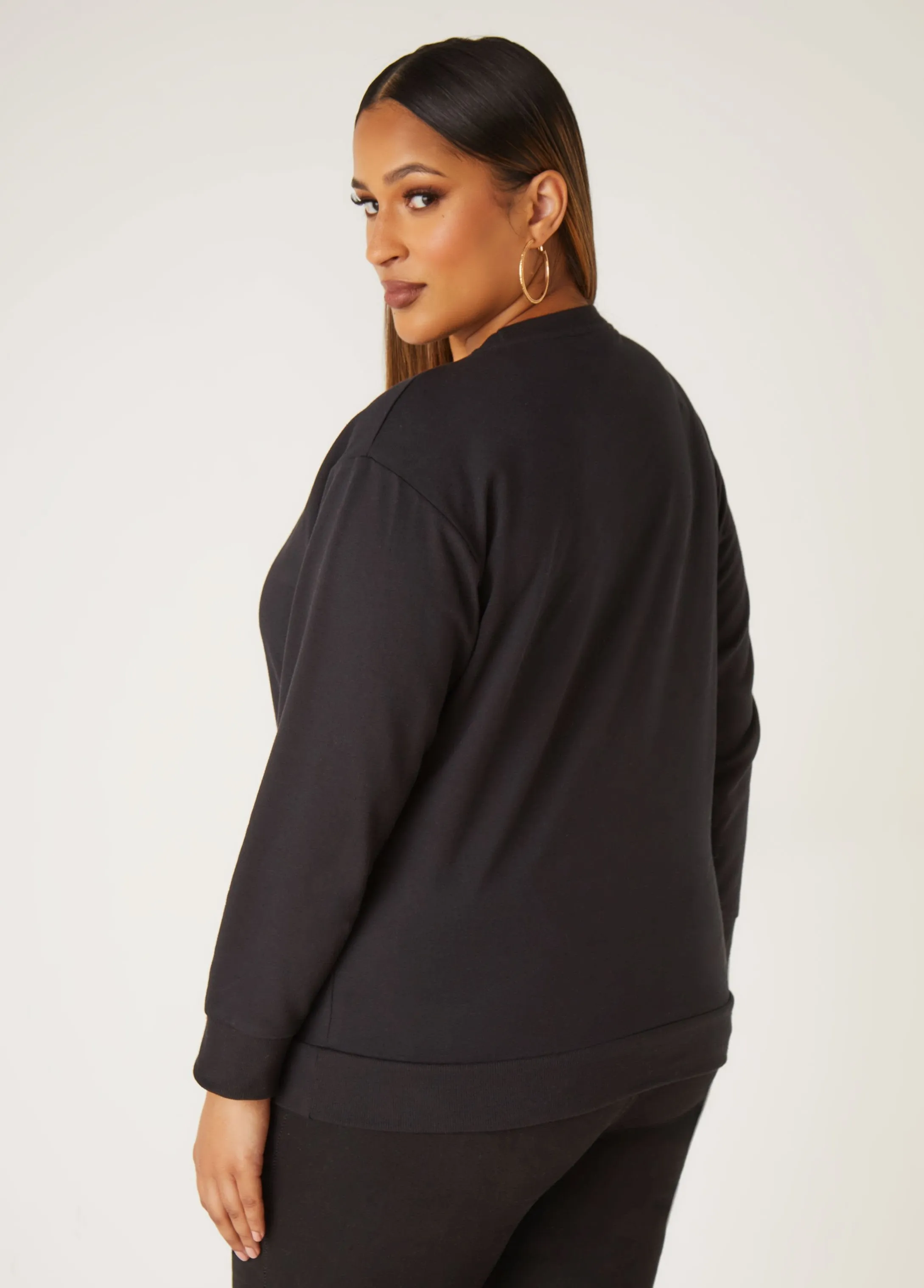 Jingle Bell Queen Sweatshirt sold by Ashley Stewart product image thumbnail 2