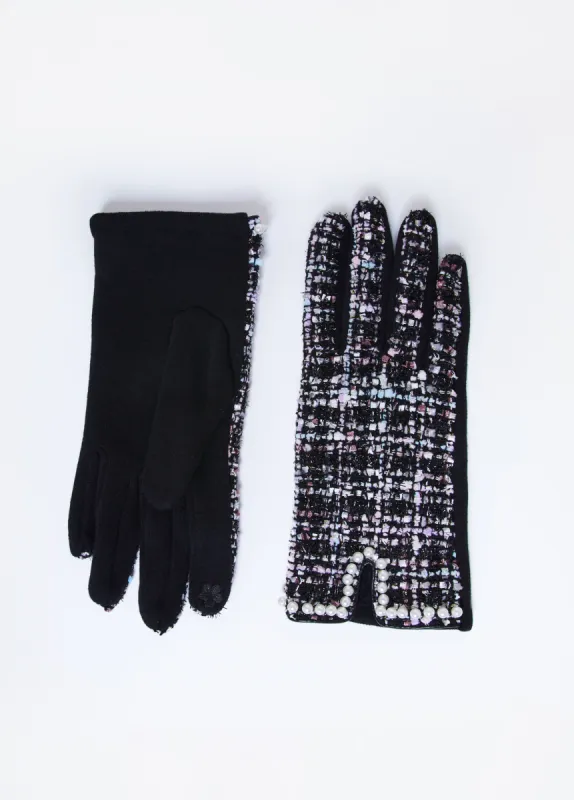 Faux Pearl Boucle Gloves sold by Ashley Stewart