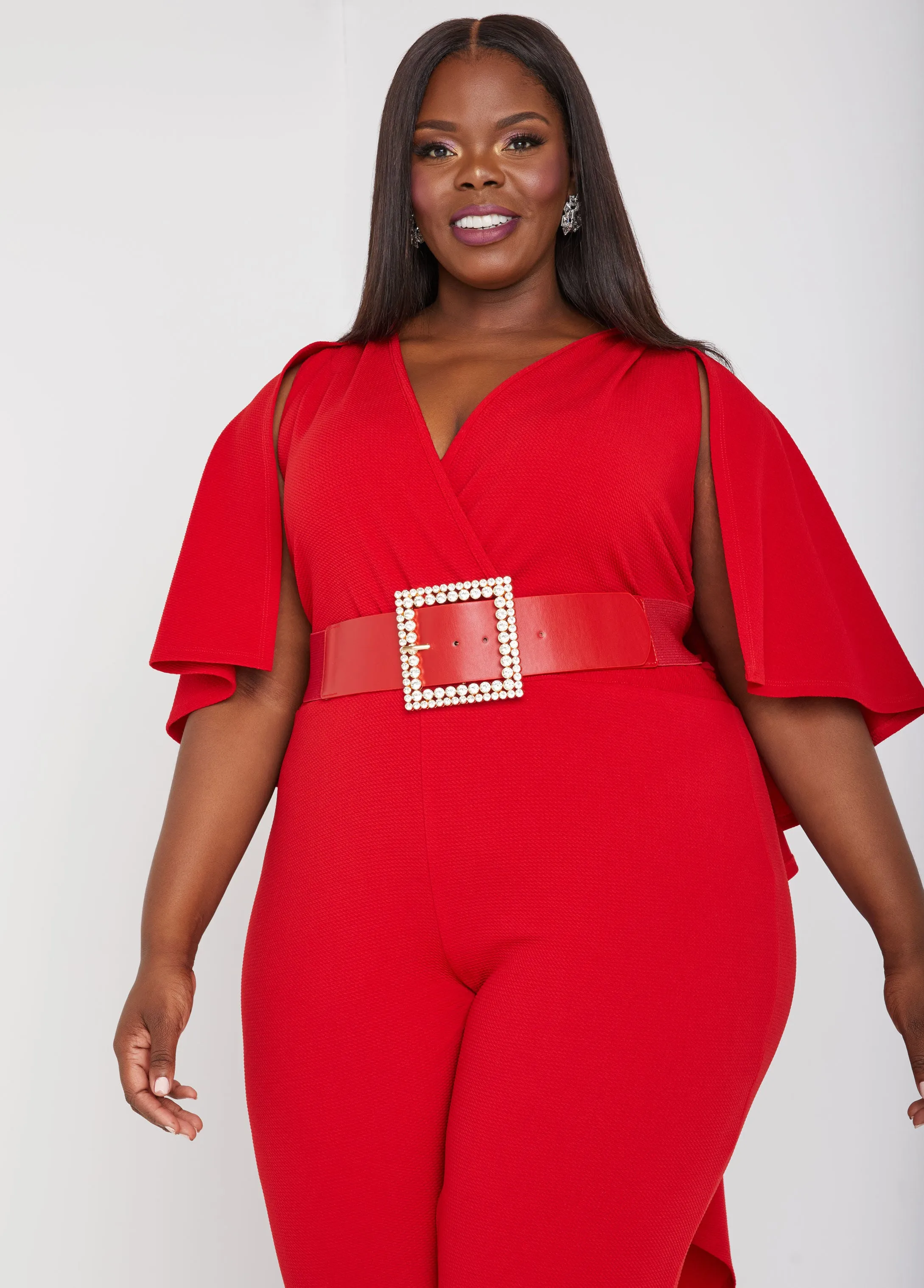 Crystal Square Stretch Belt sold by Ashley Stewart