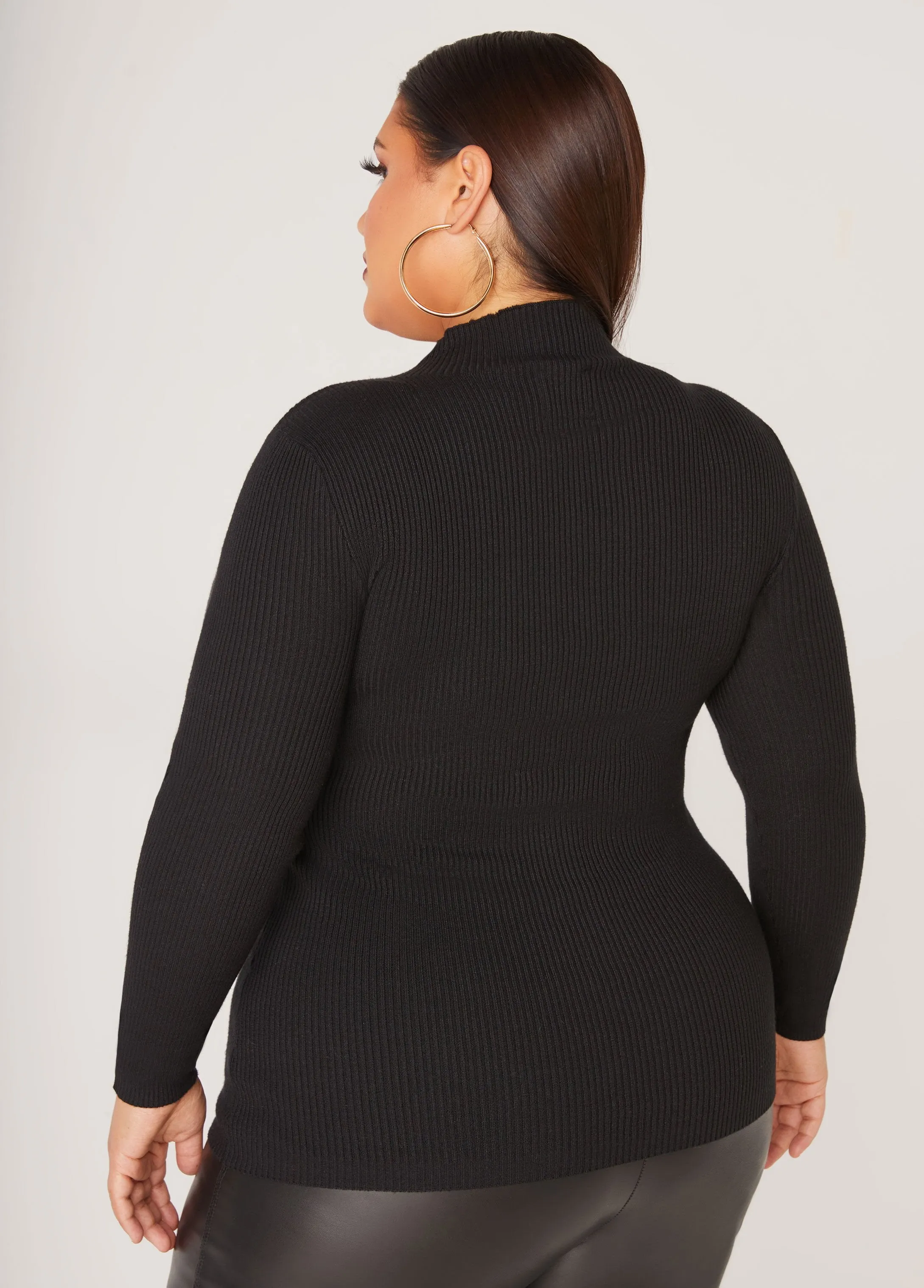 Button Embellished Sweater sold by Ashley Stewart product image thumbnail 2