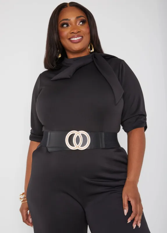 Crystal Ring Stretch Belt sold by Ashley Stewart