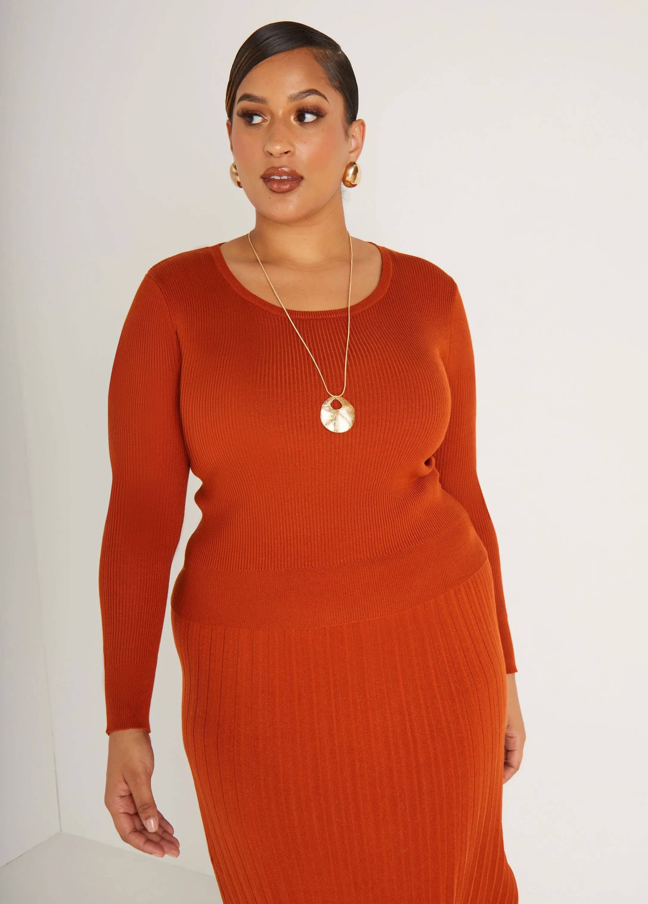 Ribbed Knit Top sold by Ashley Stewart