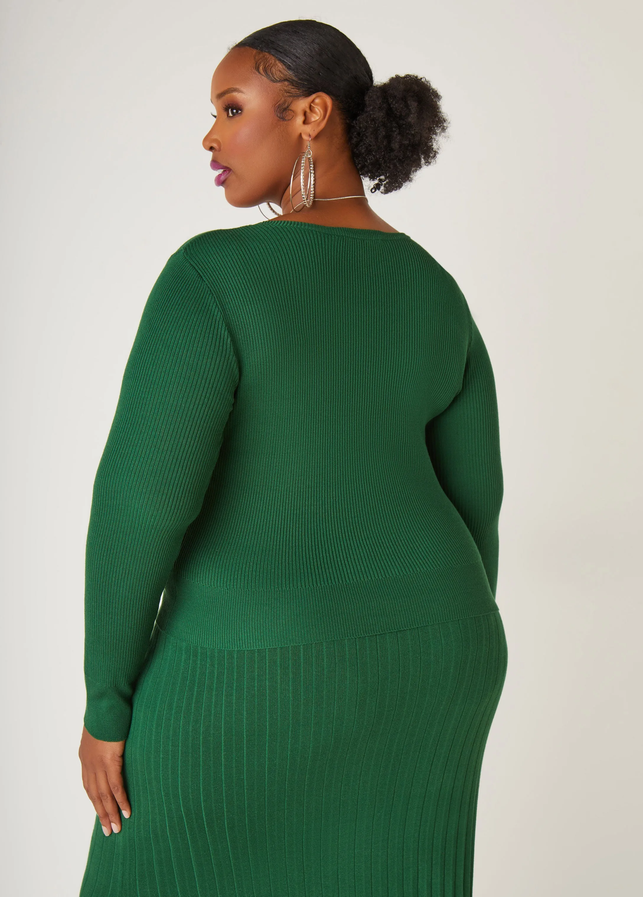 Ribbed Knit Top sold by Ashley Stewart product image thumbnail 5