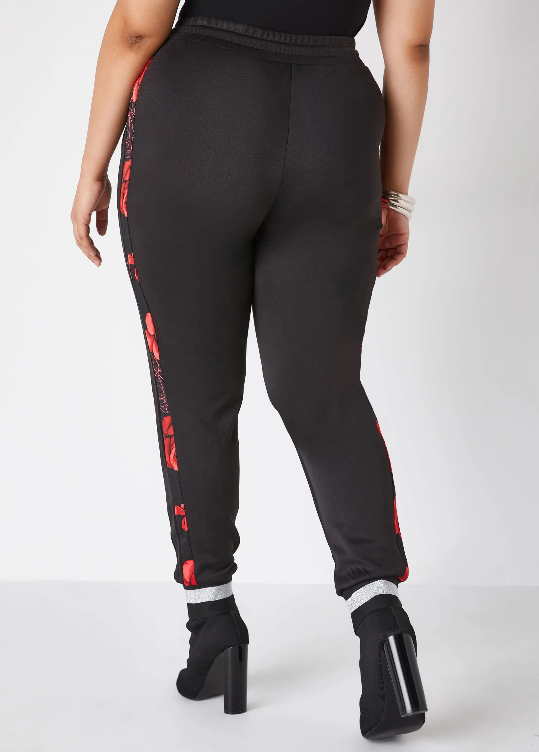 Seamed Floral Leggings sold by Ashley Stewart product image thumbnail 2