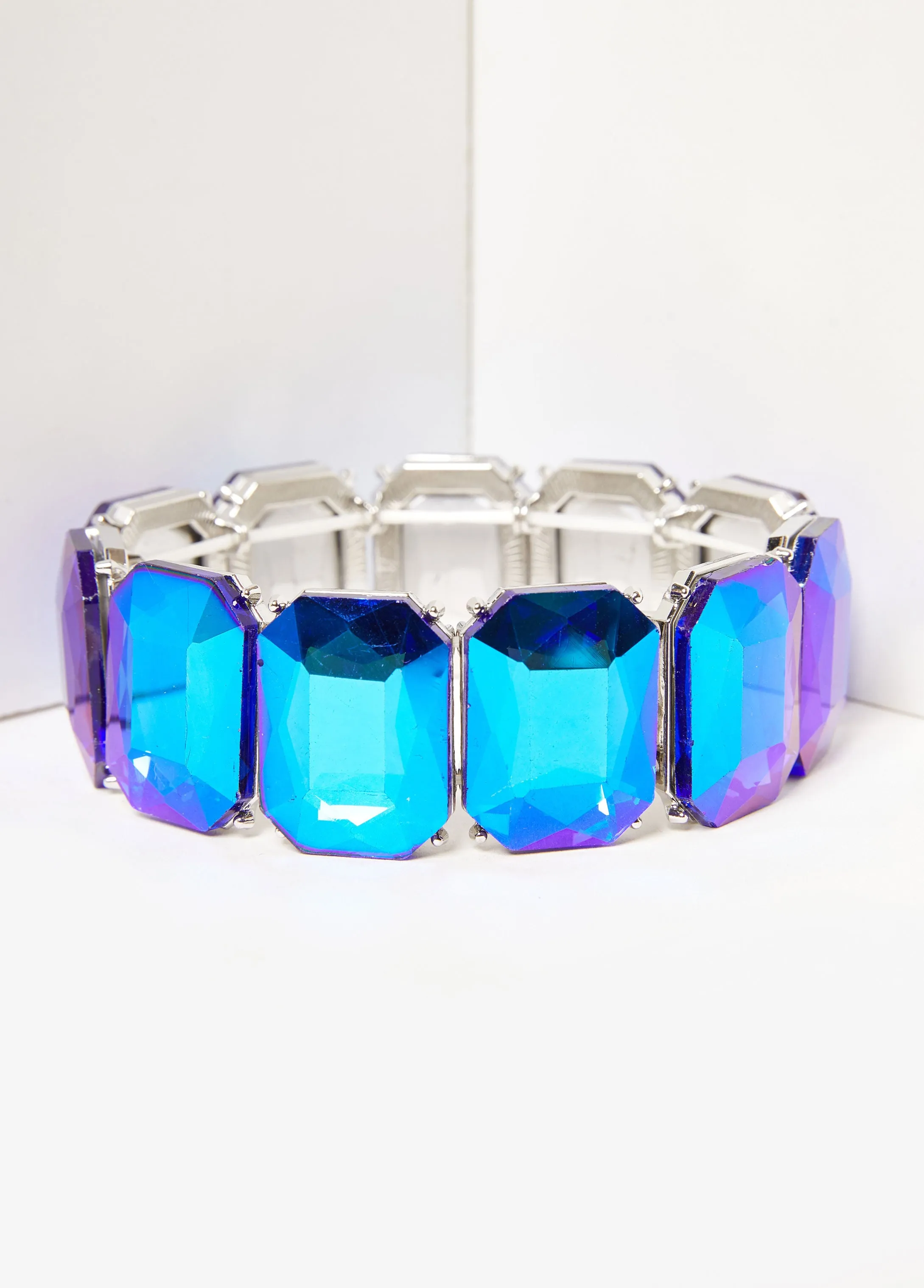 Oversized Crystal Stretch Bracelet sold by Ashley Stewart product image thumbnail 2