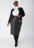 Faux Leather Midi Skirt sold by Ashley Stewart