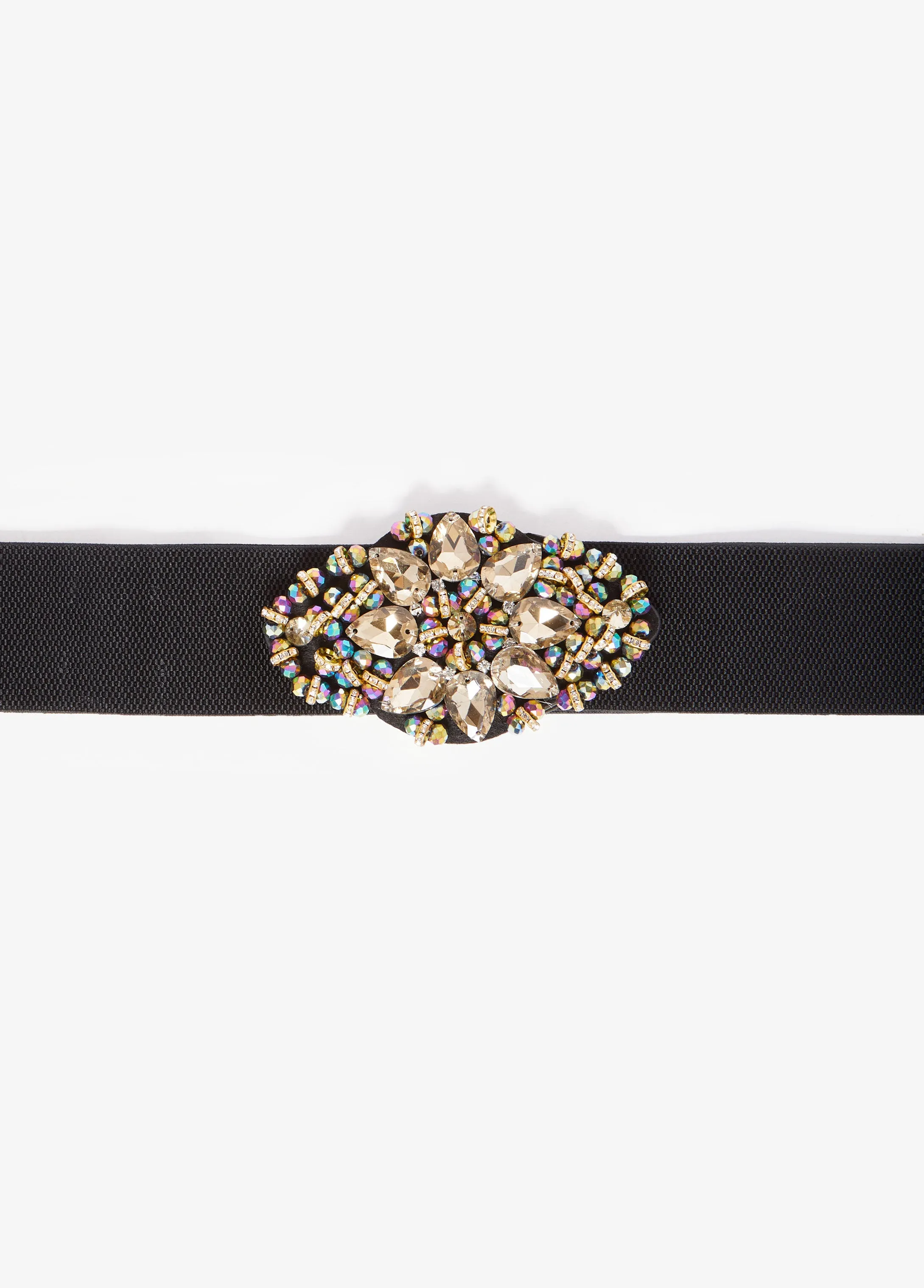 Iridescent Crystal Stretch Belt sold by Ashley Stewart product image thumbnail 3