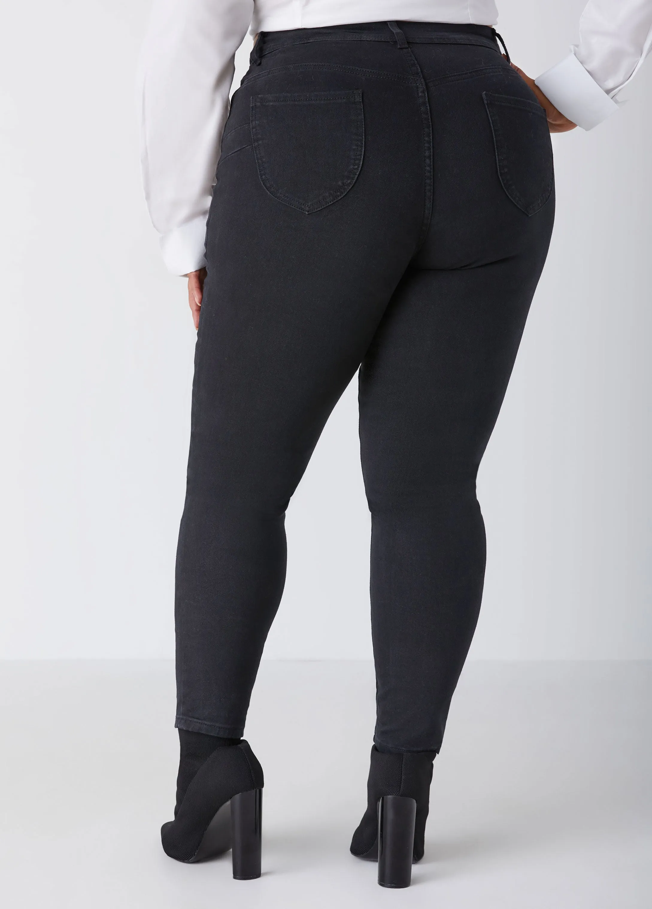 Fearless High Waist Skinny Jeans sold by Ashley Stewart product image thumbnail 2