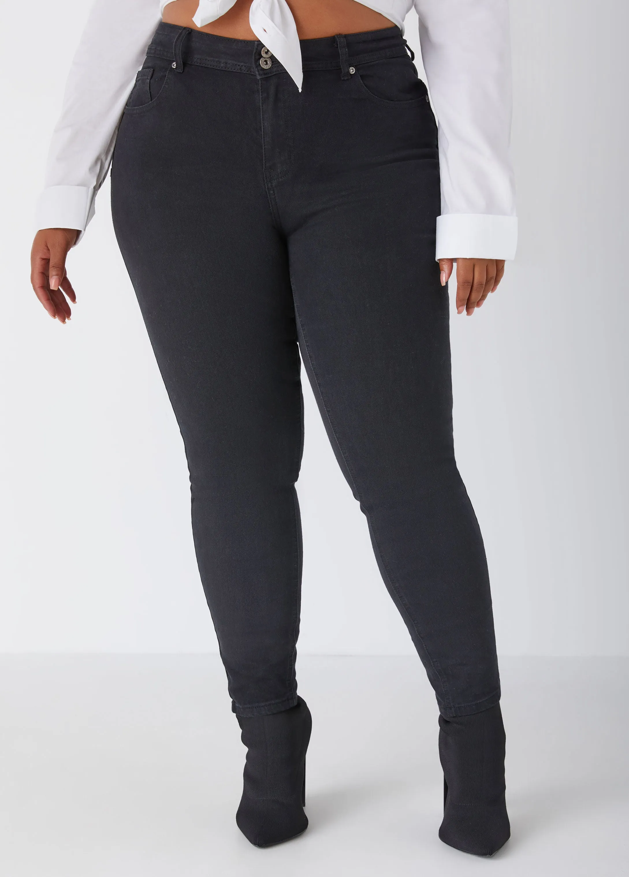 Fearless High Waist Skinny Jeans sold by Ashley Stewart