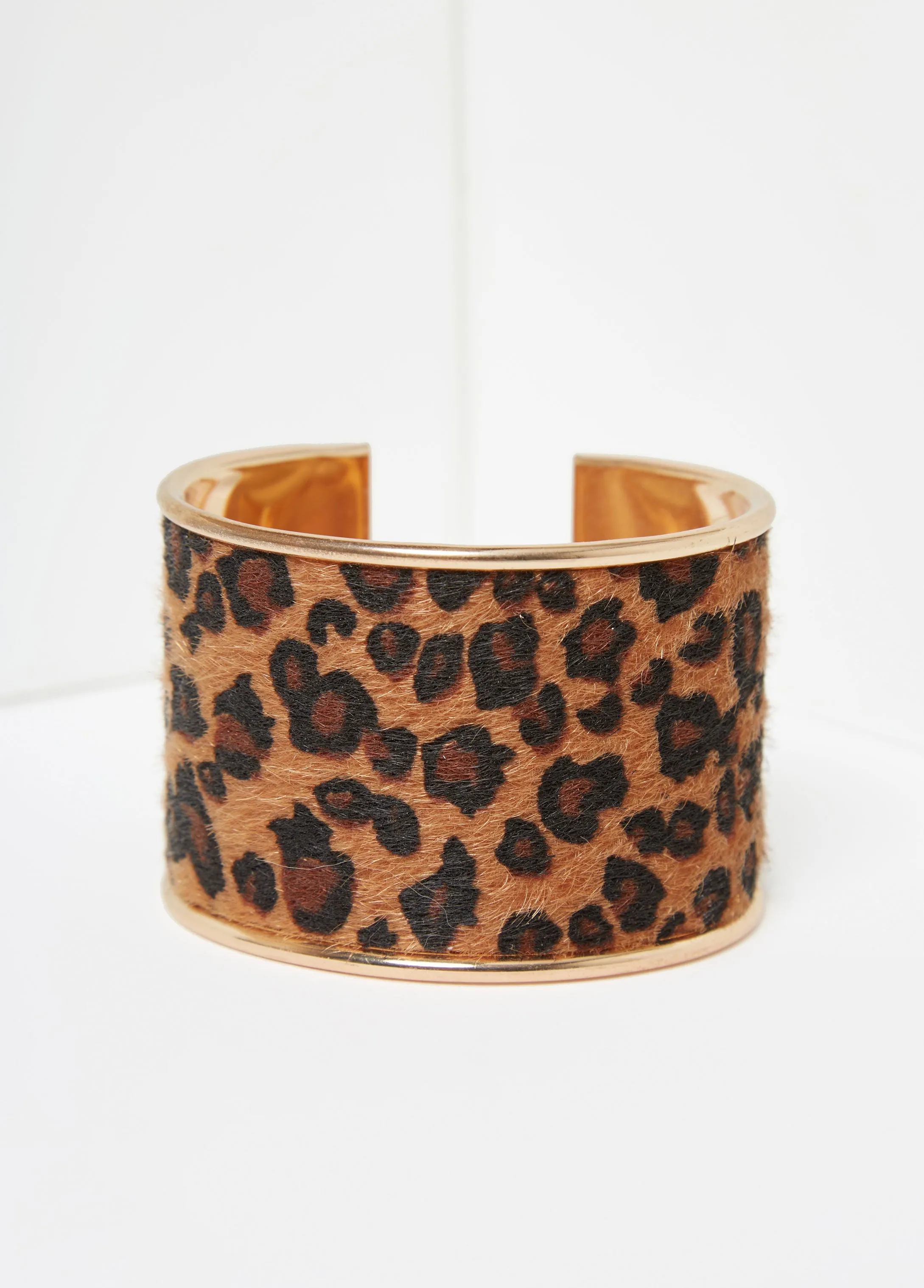 Leopard Print Faux Fur Cuff sold by Ashley Stewart product image thumbnail 2